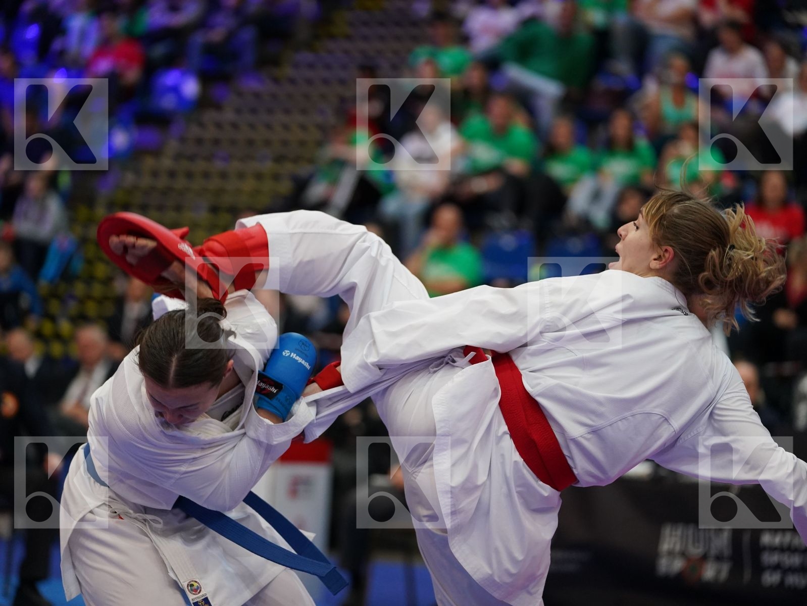 ISAEVA VICTORIA (RUSSIAN FEDERATION) vs SAELID ANNIKA (NORWAY) in Under 21 Kumite Female -68 Kg - Final bout