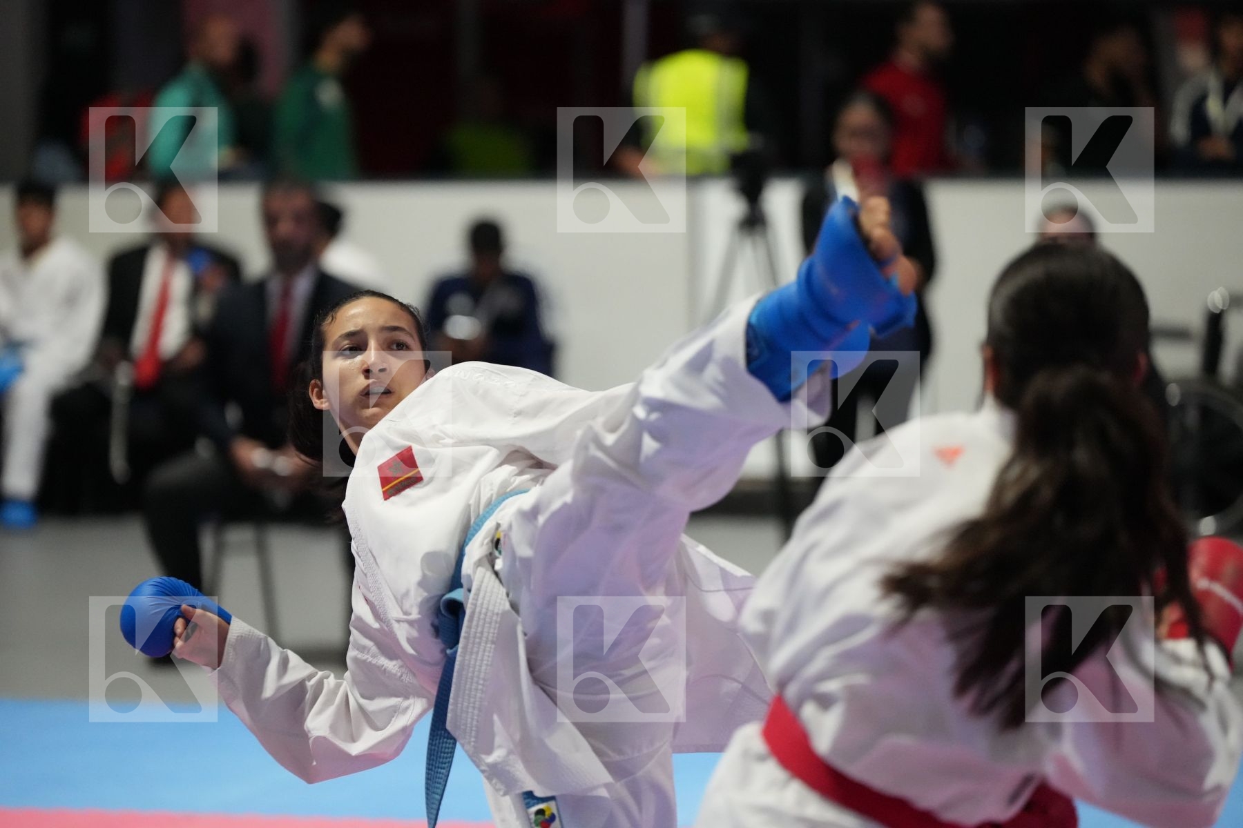 Kumite final bout featuring MAYSSA KSANTINI & DOUAA EL MACHOUAT