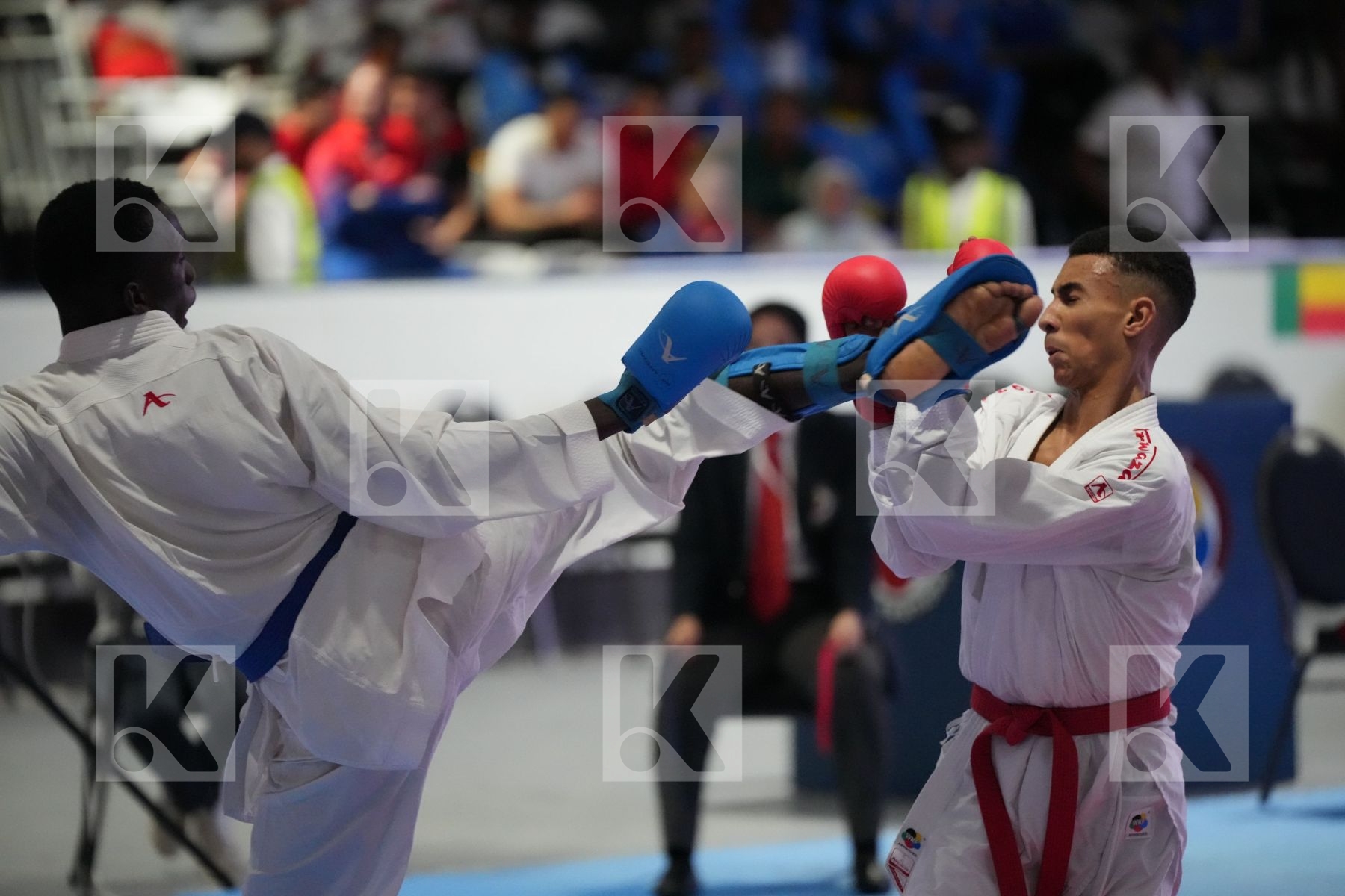 Kumite final bout featuring SAMIR SADINI & TALLA BEYE