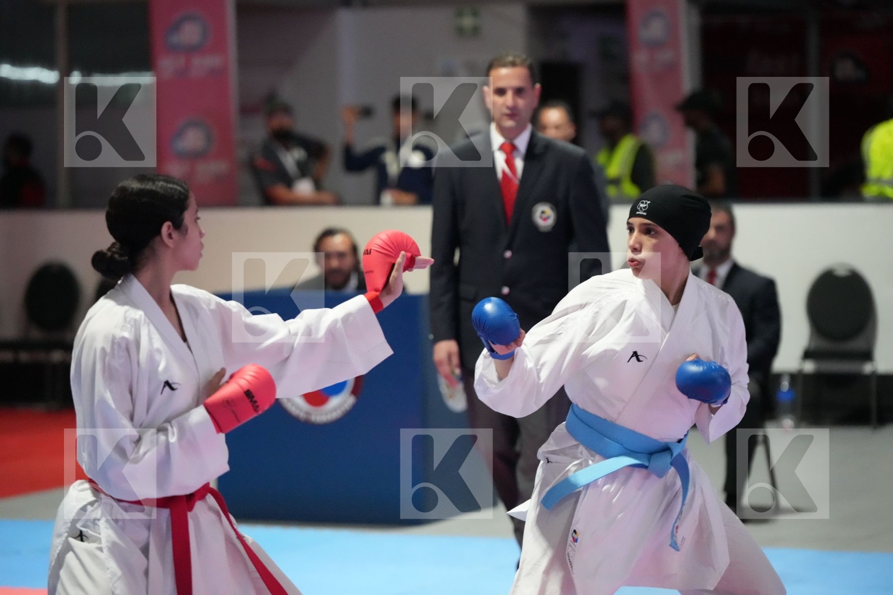 Kumite final bout featuring MALAK ELBARBARY & SALMA HAFED