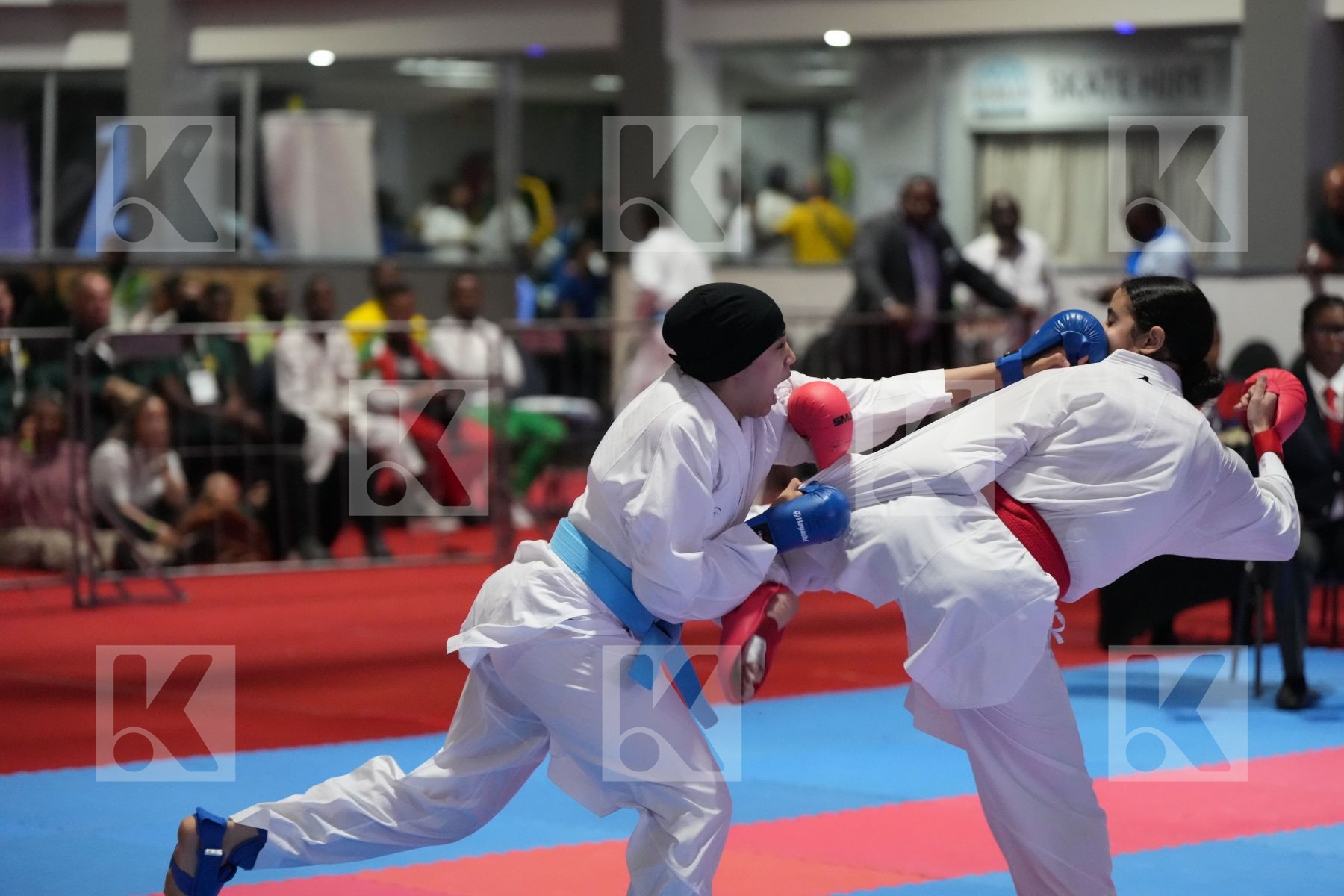 Kumite final bout featuring MALAK ELBARBARY & SALMA HAFED