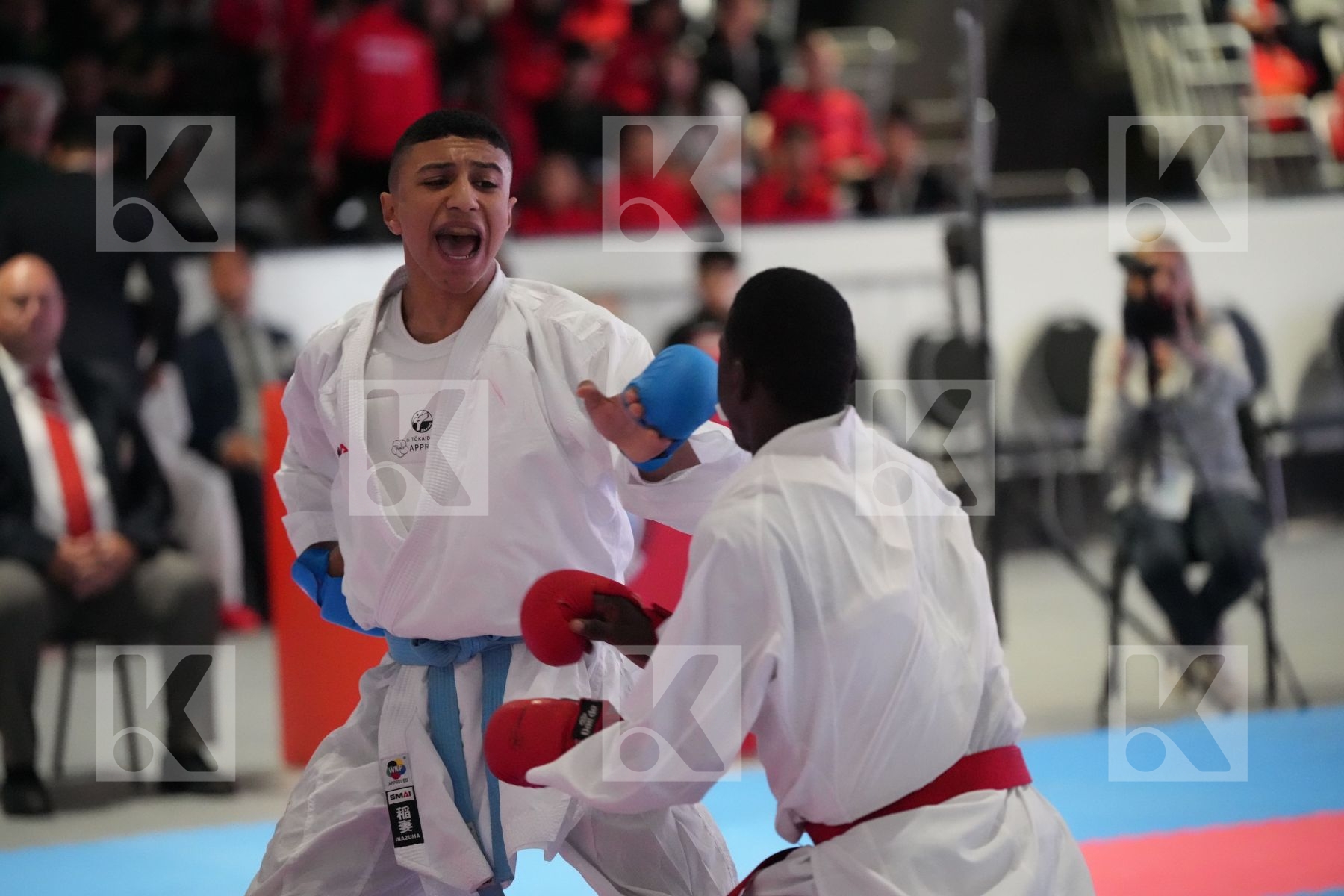 Kumite final bout featuring HAMMA IBRAHIM & KARIM AHMED