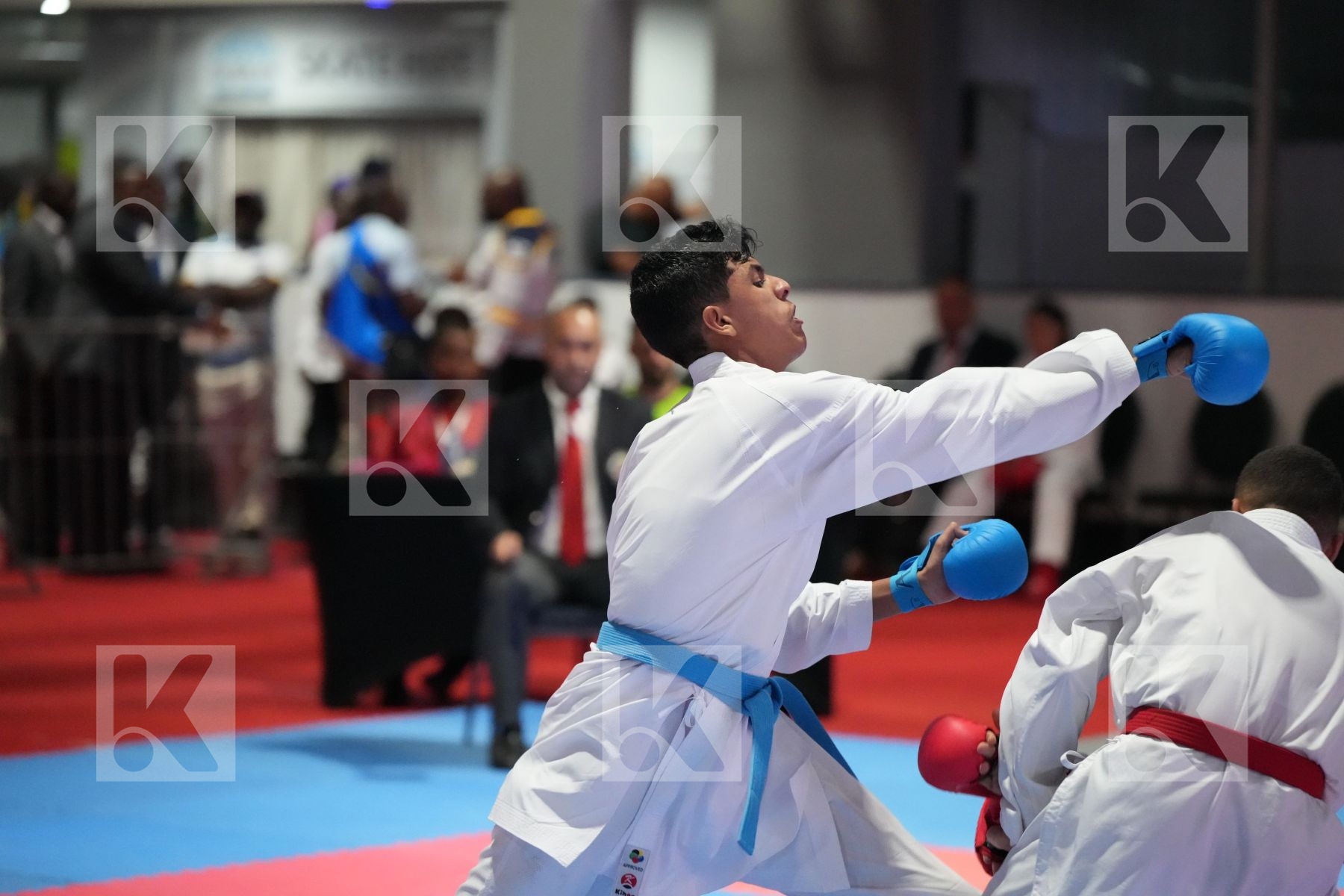 Kumite final bout featuring MOHANED  RAHMOUNI  & FATHULLAH ALFAREETEES