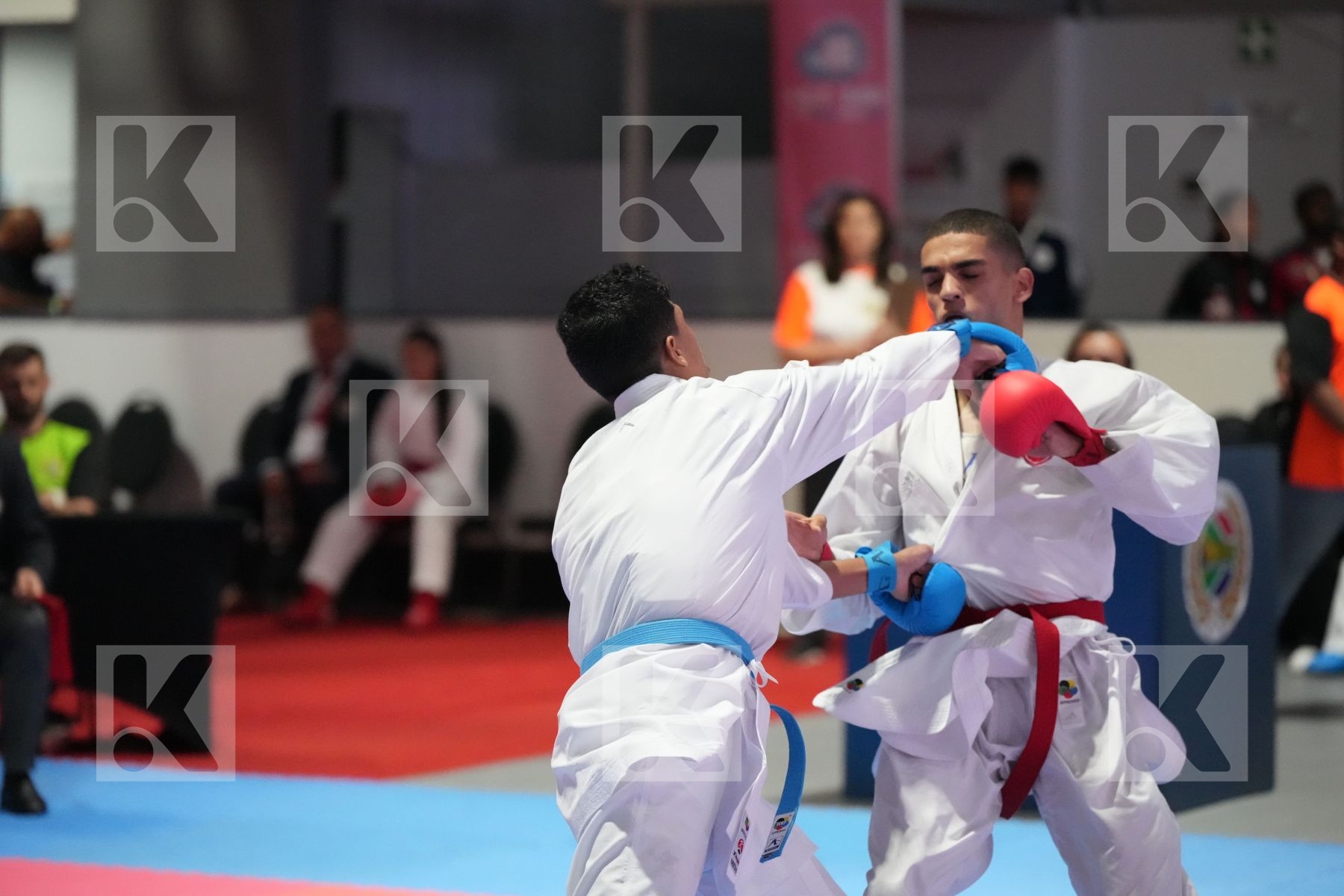 Kumite final bout featuring MOHANED  RAHMOUNI  & FATHULLAH ALFAREETEES