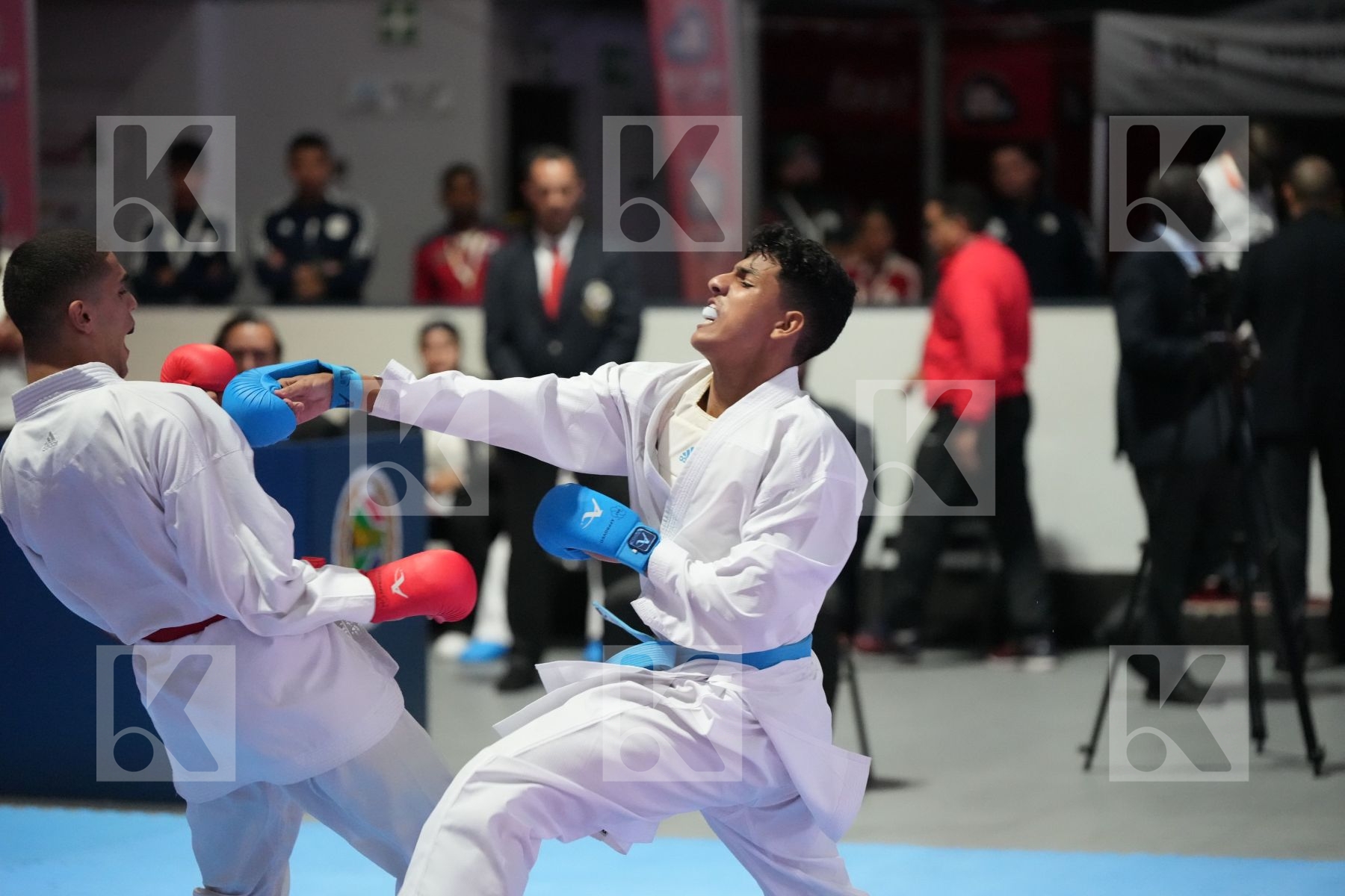Kumite final bout featuring MOHANED  RAHMOUNI  & FATHULLAH ALFAREETEES