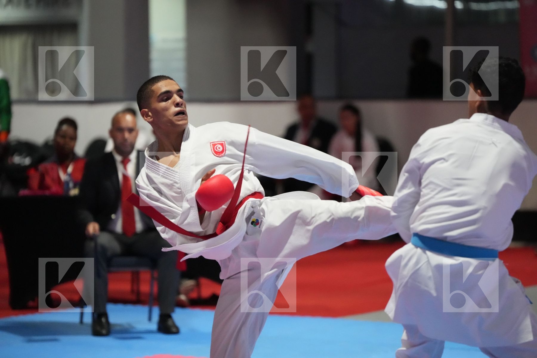 Kumite final bout featuring MOHANED  RAHMOUNI  & FATHULLAH ALFAREETEES