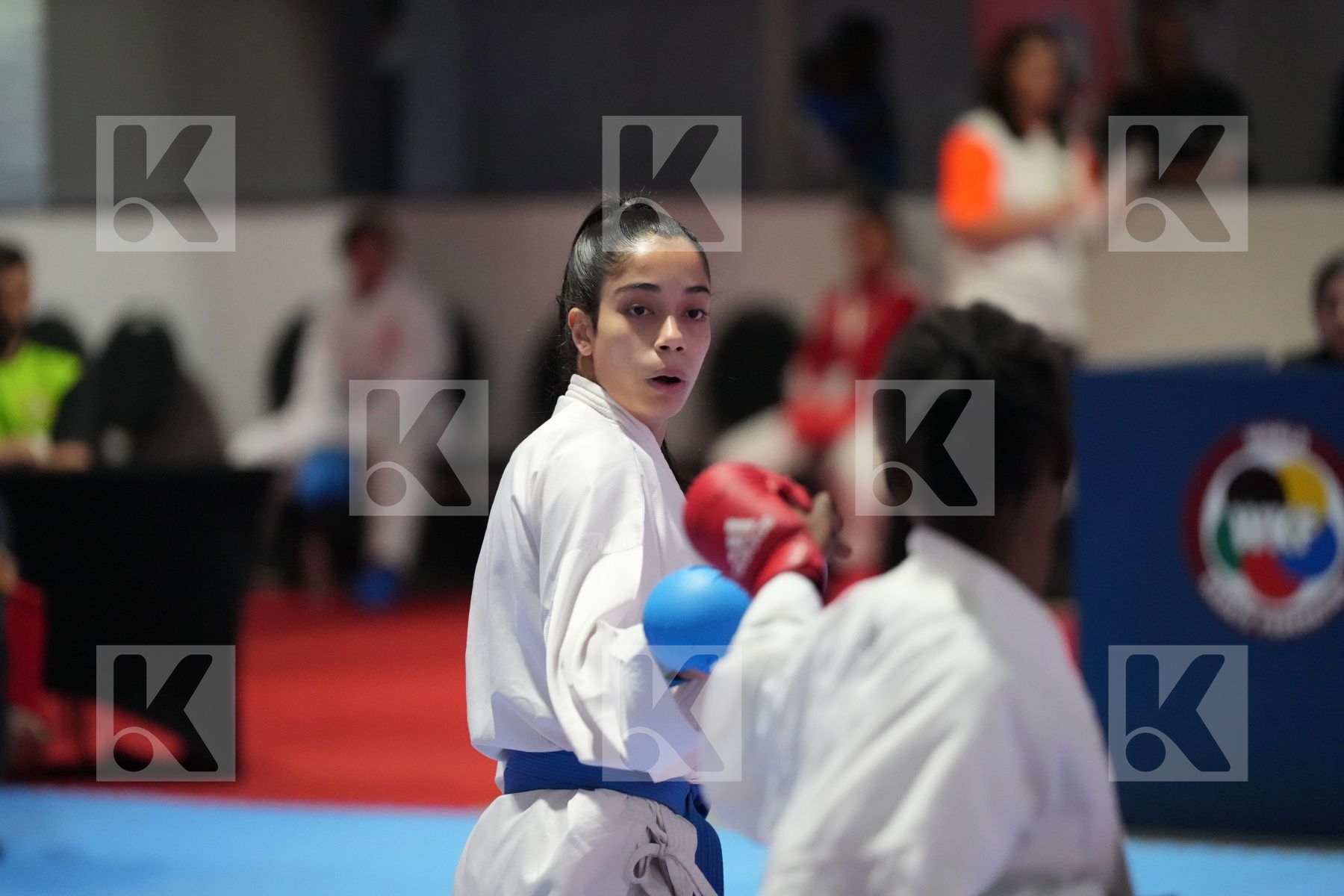 Kumite final bout featuring SALIMATA BA & GANNA ALY