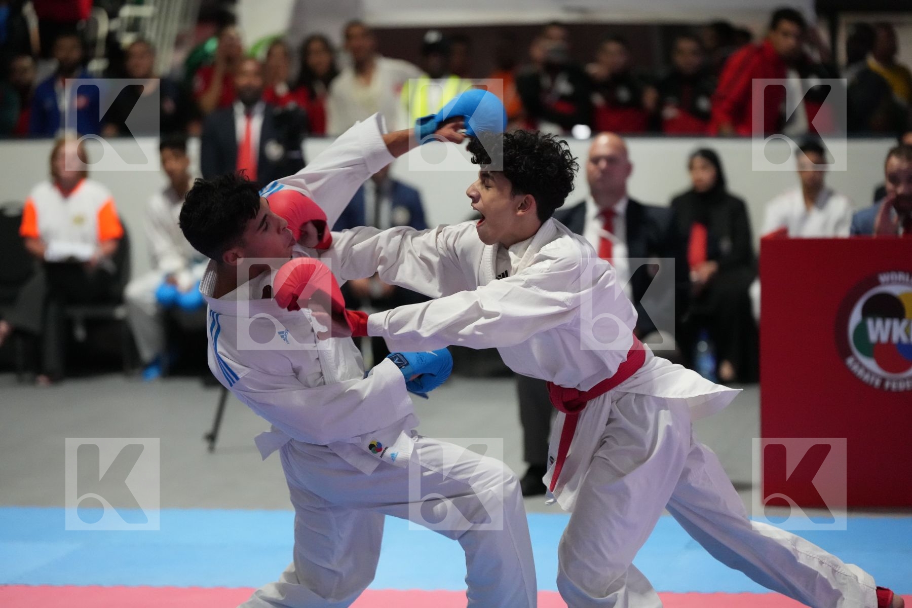 Kumite final bout featuring MOHAMED HANY NASSER & IHEB  FERCHICHI
