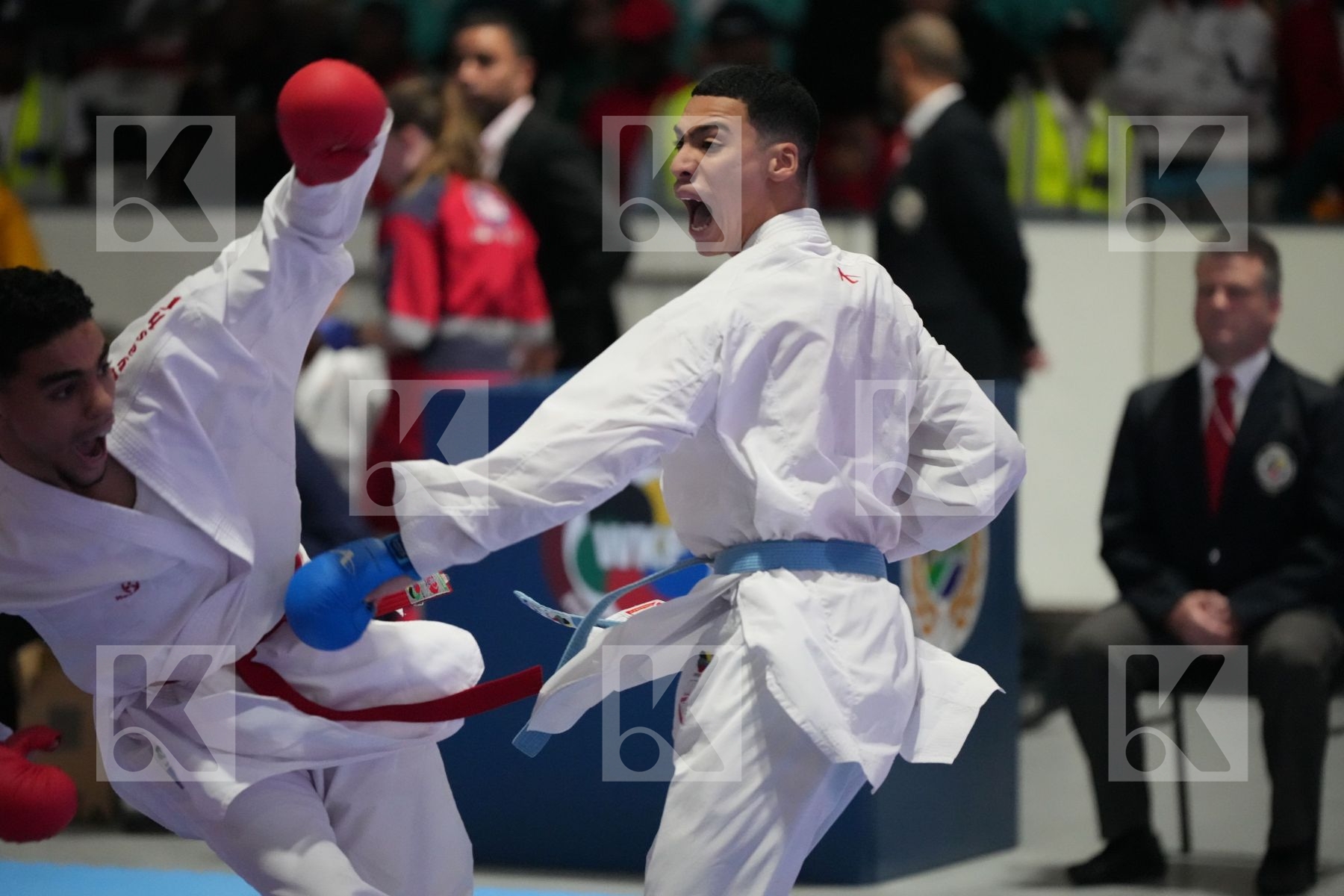 Kumite final bout featuring MOHAMED ANIS SAADI & ZAID SLASSI