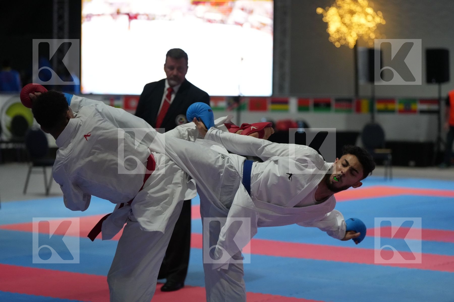 Kumite final bout featuring WADIE SASSIOUI & YOUSSEF FARAG