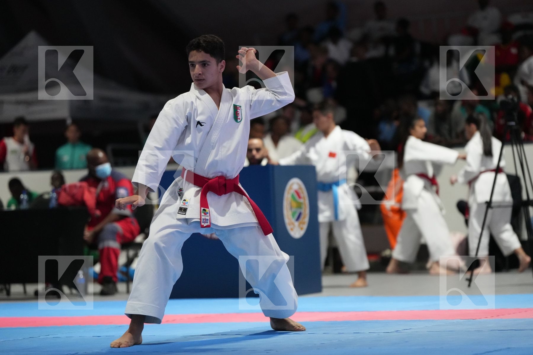 Kata bronze bout featuring BADR EDDINE BENLATRECHE
