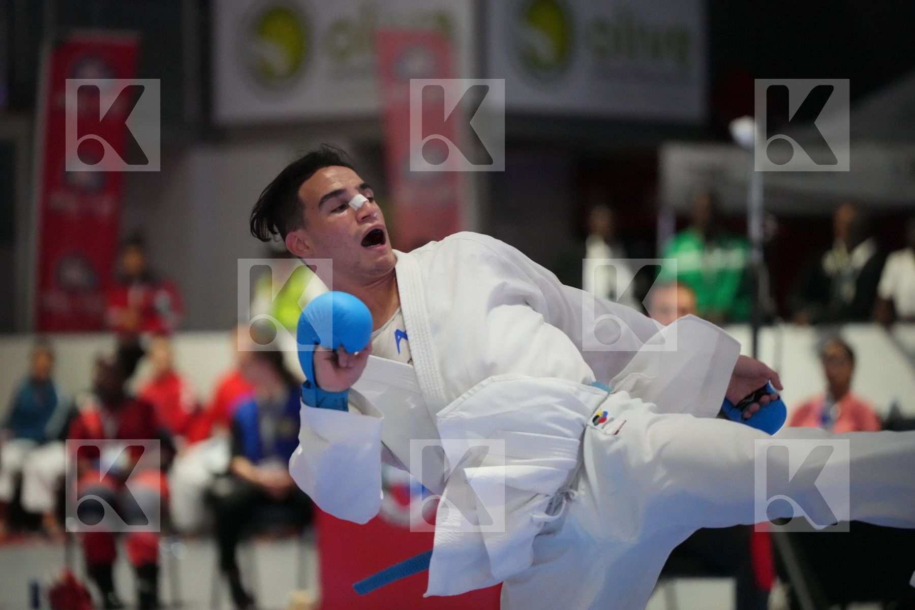 Kumite final bout featuring GOFAONE MOSUPIEMANG & SAID OUBAYA