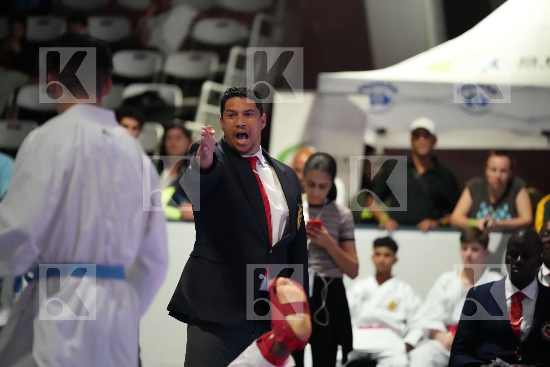 Kumite final bout featuring GOFAONE MOSUPIEMANG & SAID OUBAYA