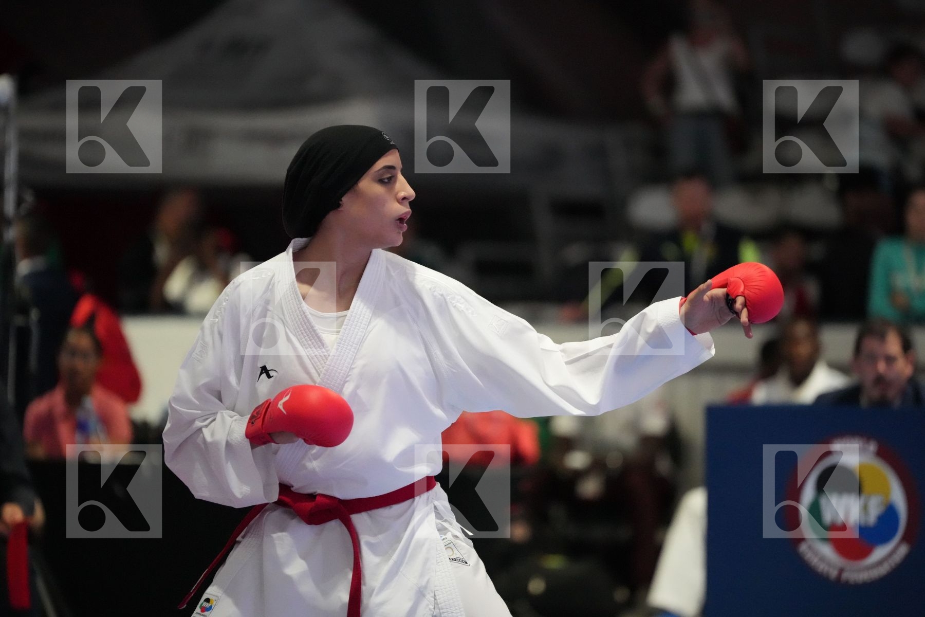 Kumite final bout featuring FERYAL ABDELAZIZ & DANIELLE VAN WYK