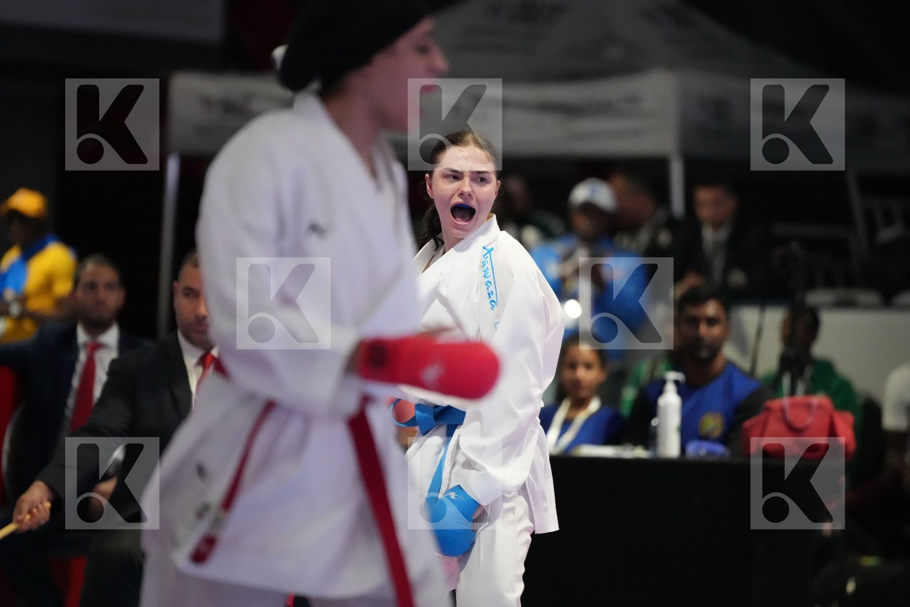 Kumite final bout featuring FERYAL ABDELAZIZ & DANIELLE VAN WYK