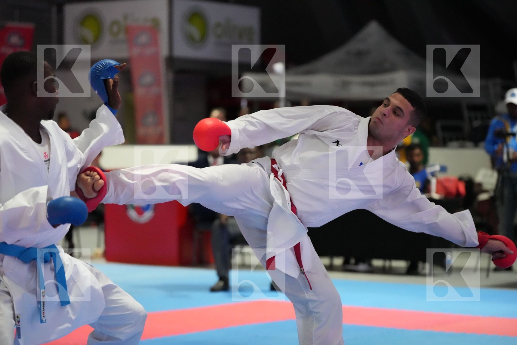 Kumite final bout featuring YOUSSEF BADAWY & TSHIPATA KALALA