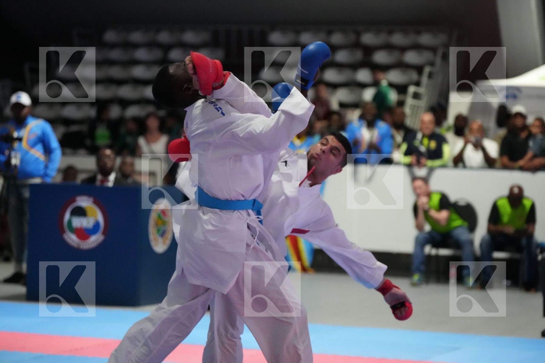 Kumite final bout featuring YOUSSEF BADAWY & TSHIPATA KALALA