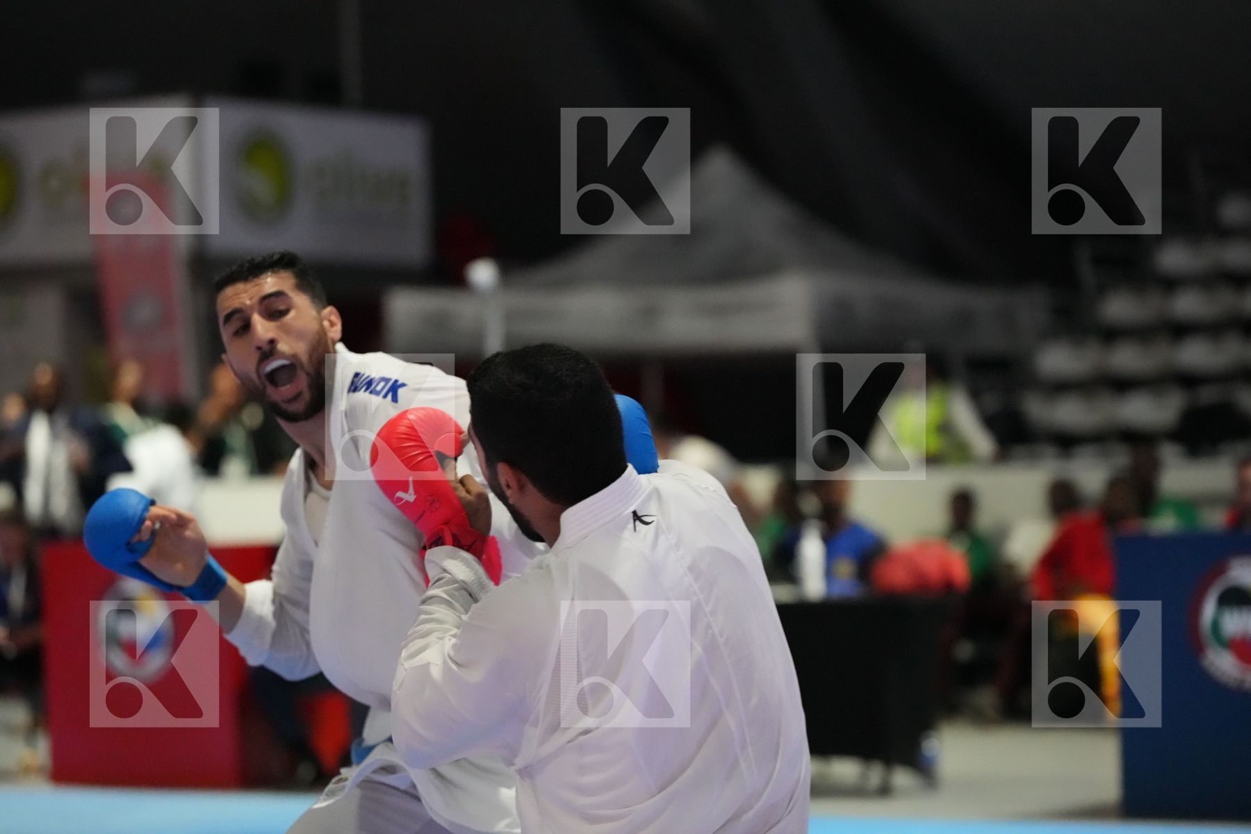 Kumite final bout featuring TAHA TAREK MAHMOUD & HOCINE DAIKHI