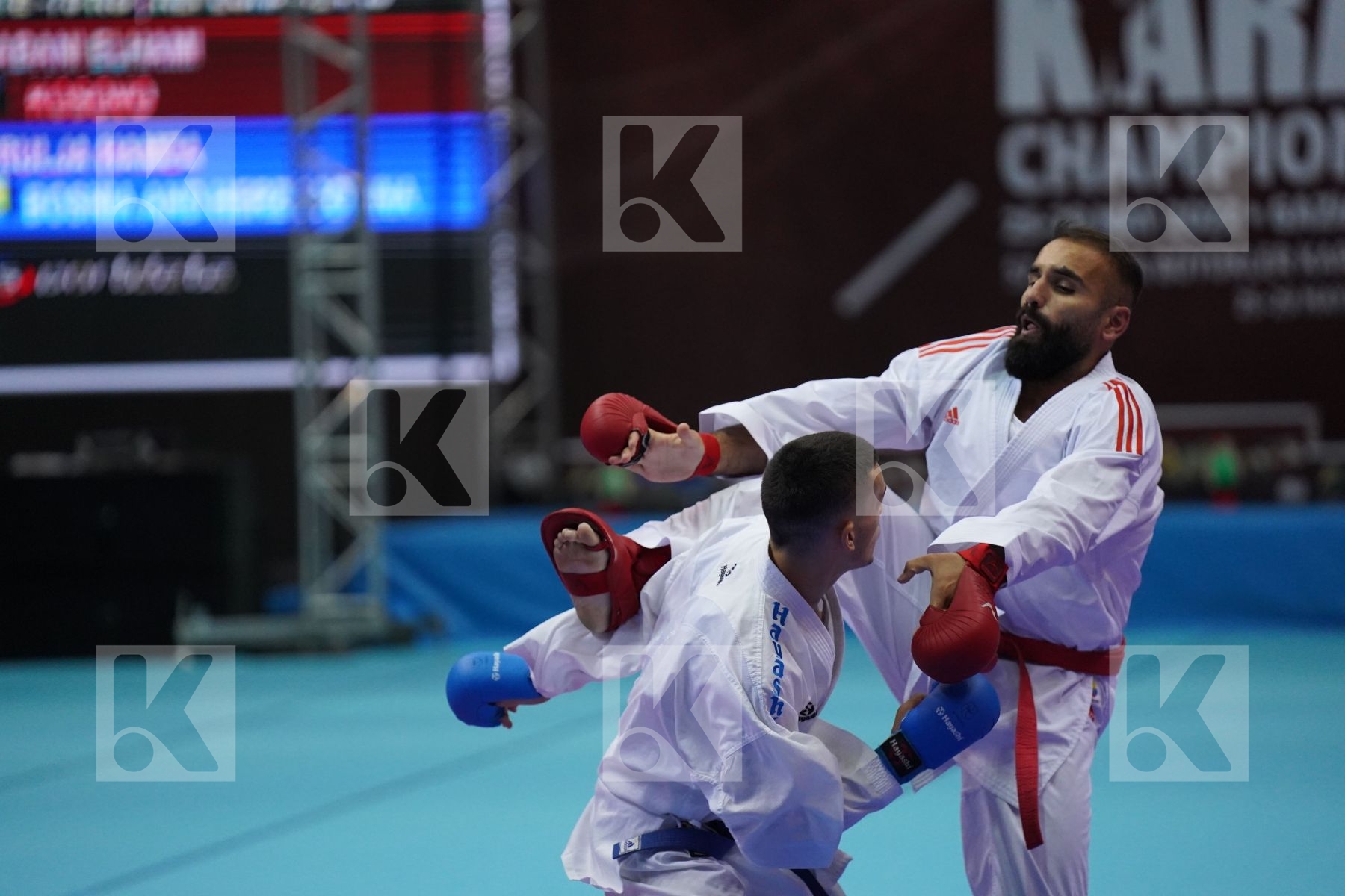 Kumite bronze bout featuring SHABANI ELHAMI & TURULJA HAMZA