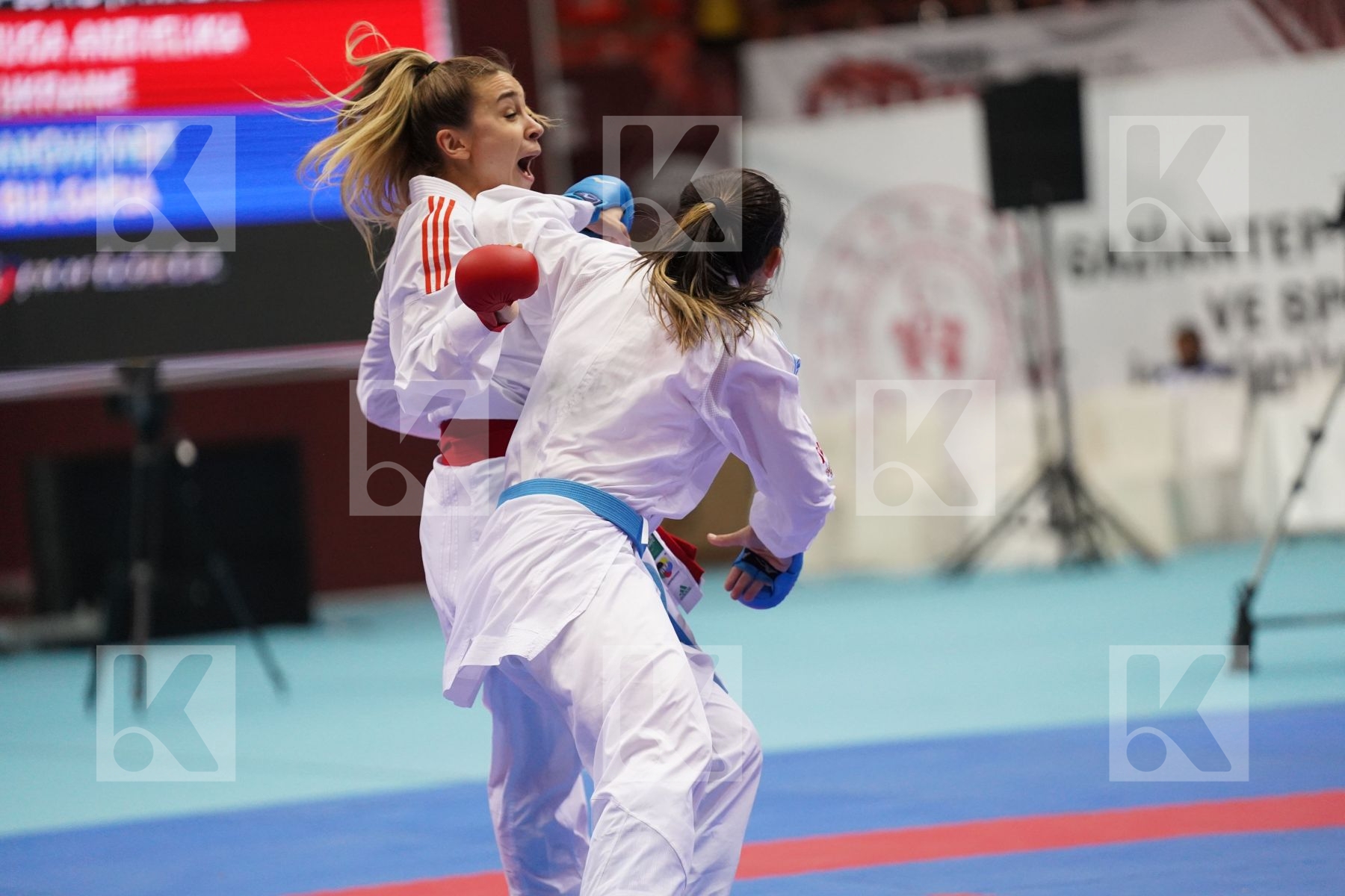 Kumite final bout featuring TERLIUGA ANZHELIKA & GORANOVA IVET