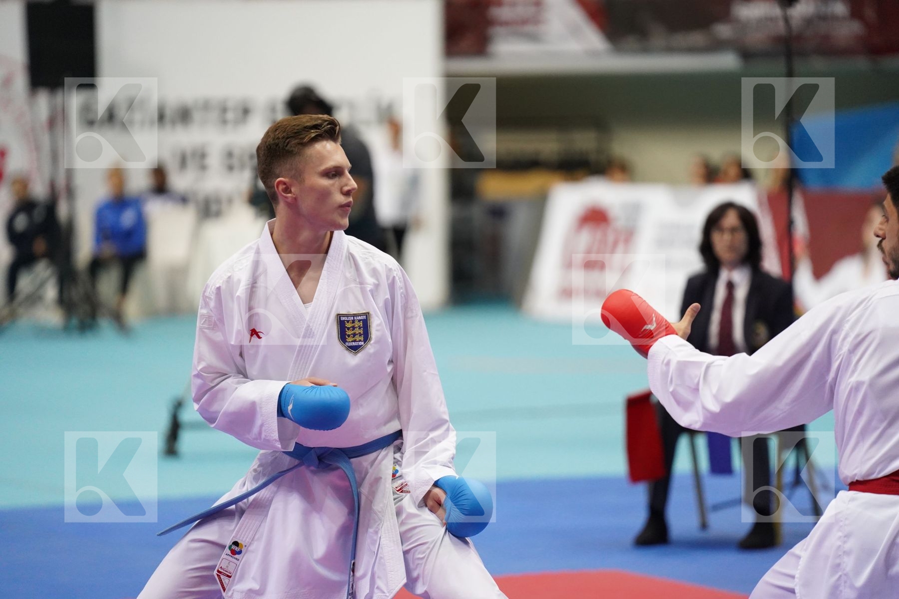 Kumite final bout featuring ELTEMUR ERMAN & WILKINS BRANDON BRIAN