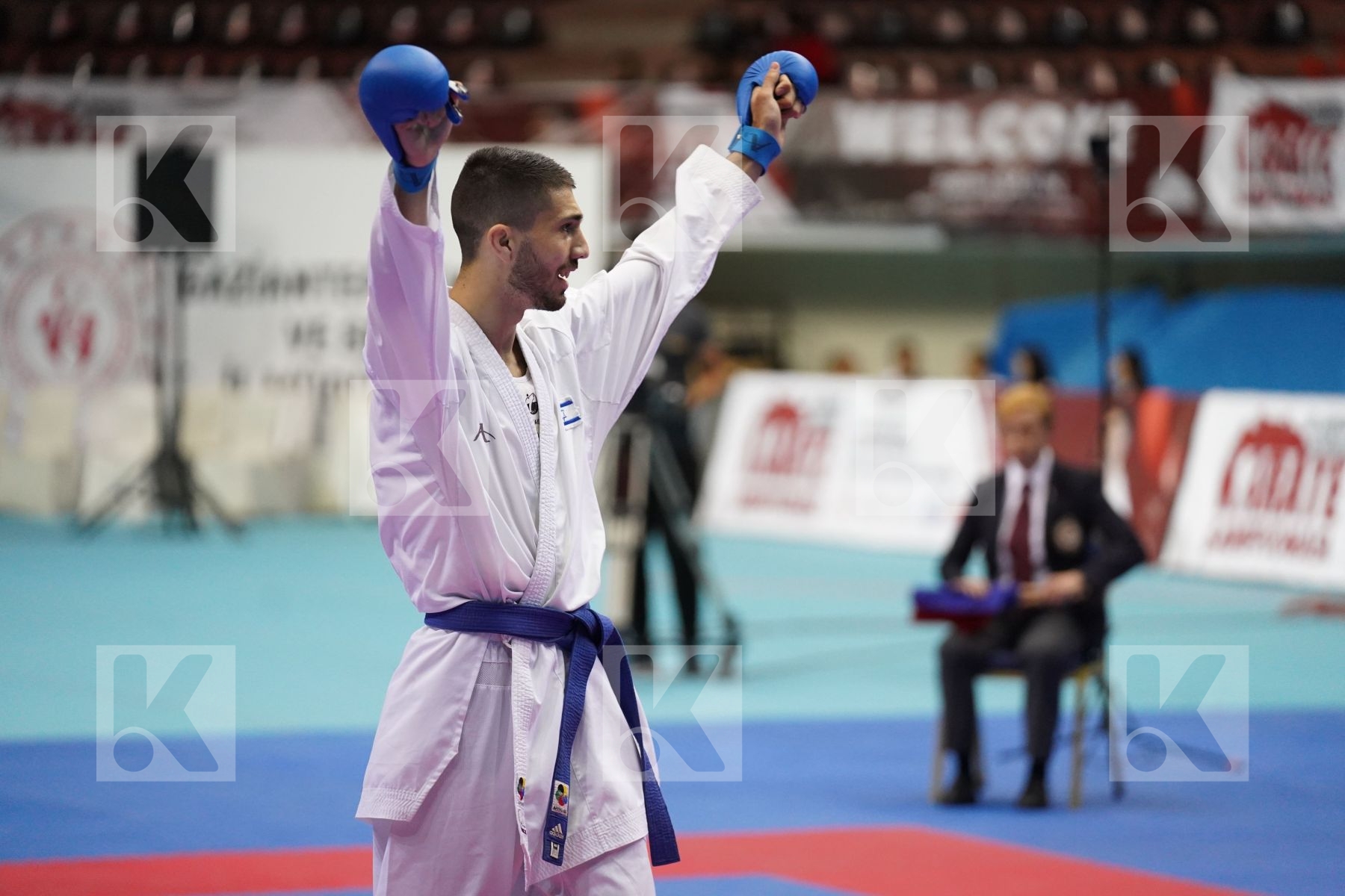 Kumite bronze bout featuring IMRICH DOMINIK & GEHTBARG RONEN