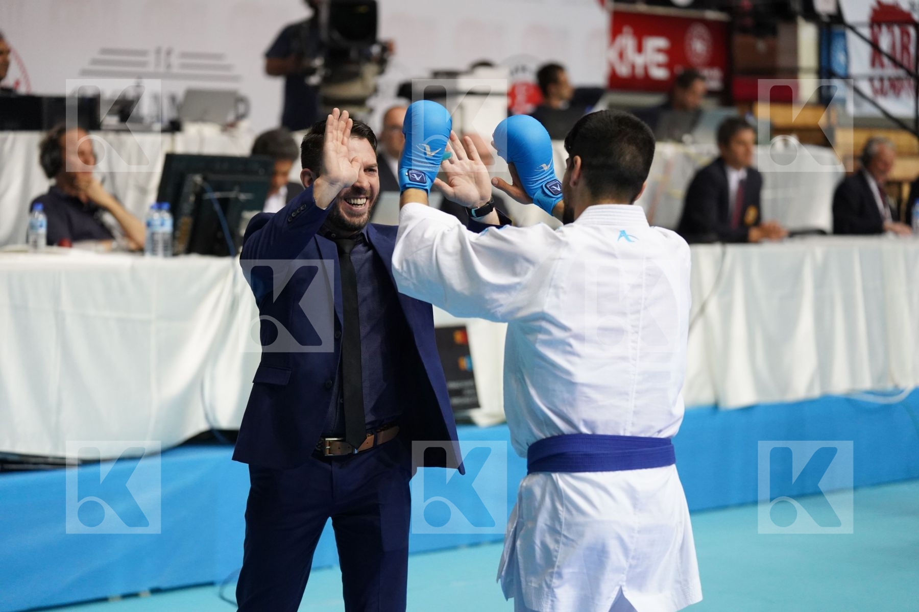 Kumite bronze bout featuring HAAS FLORIAN & XENOS CHRISTOS-STEFANOS