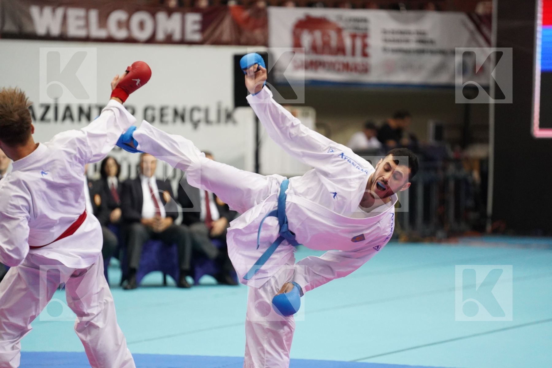 Kumite bronze bout featuring TALIBOV RYZVAN & KOSA TOMAS