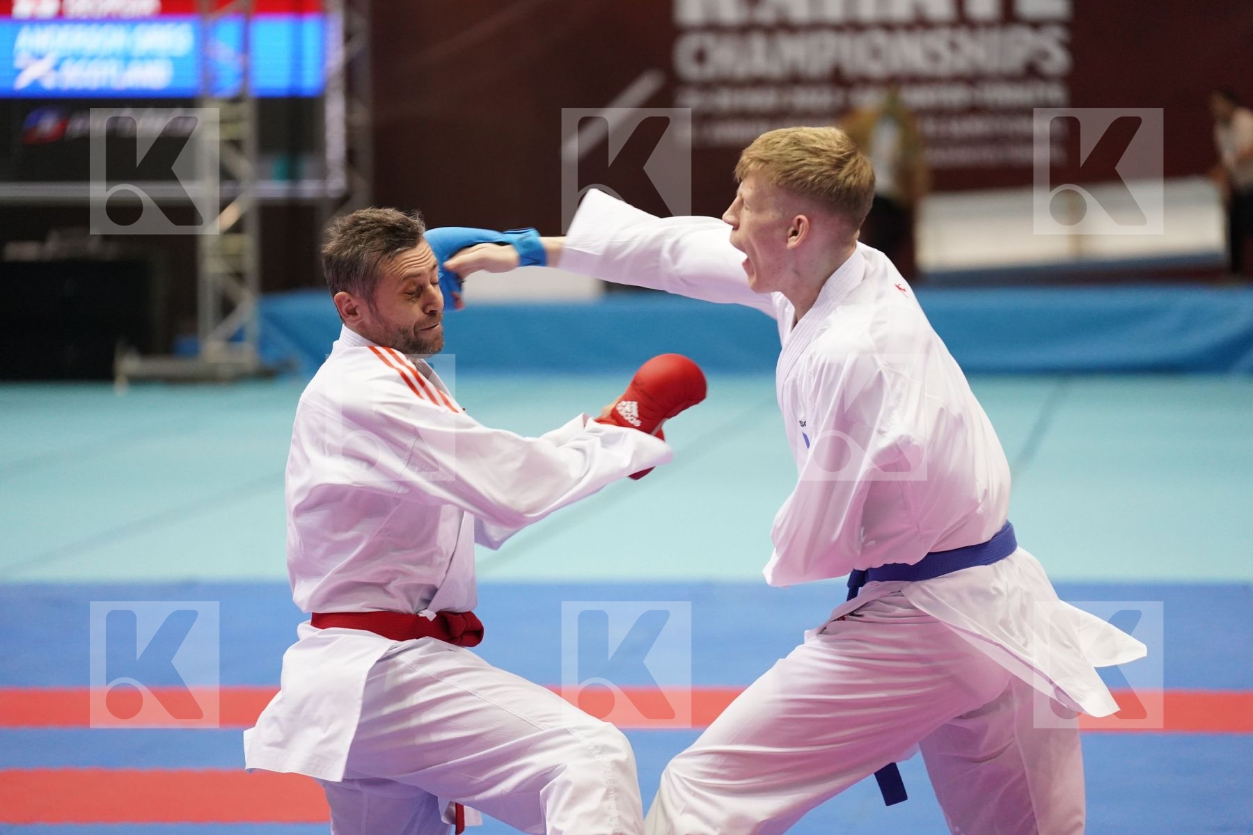 Kumite bronze bout featuring ANDERSON GREG	 & ARKANIA GOGITA