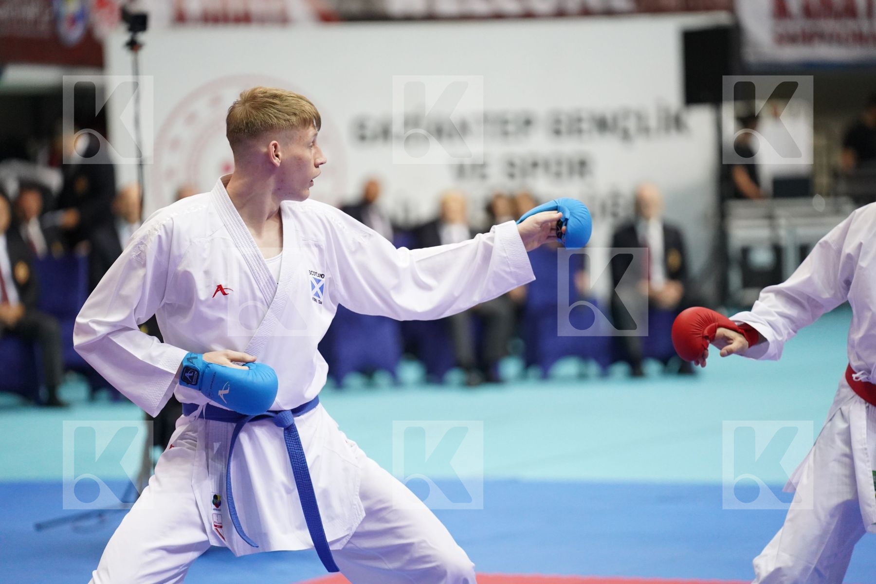 Kumite bronze bout featuring ANDERSON GREG	 & ARKANIA GOGITA