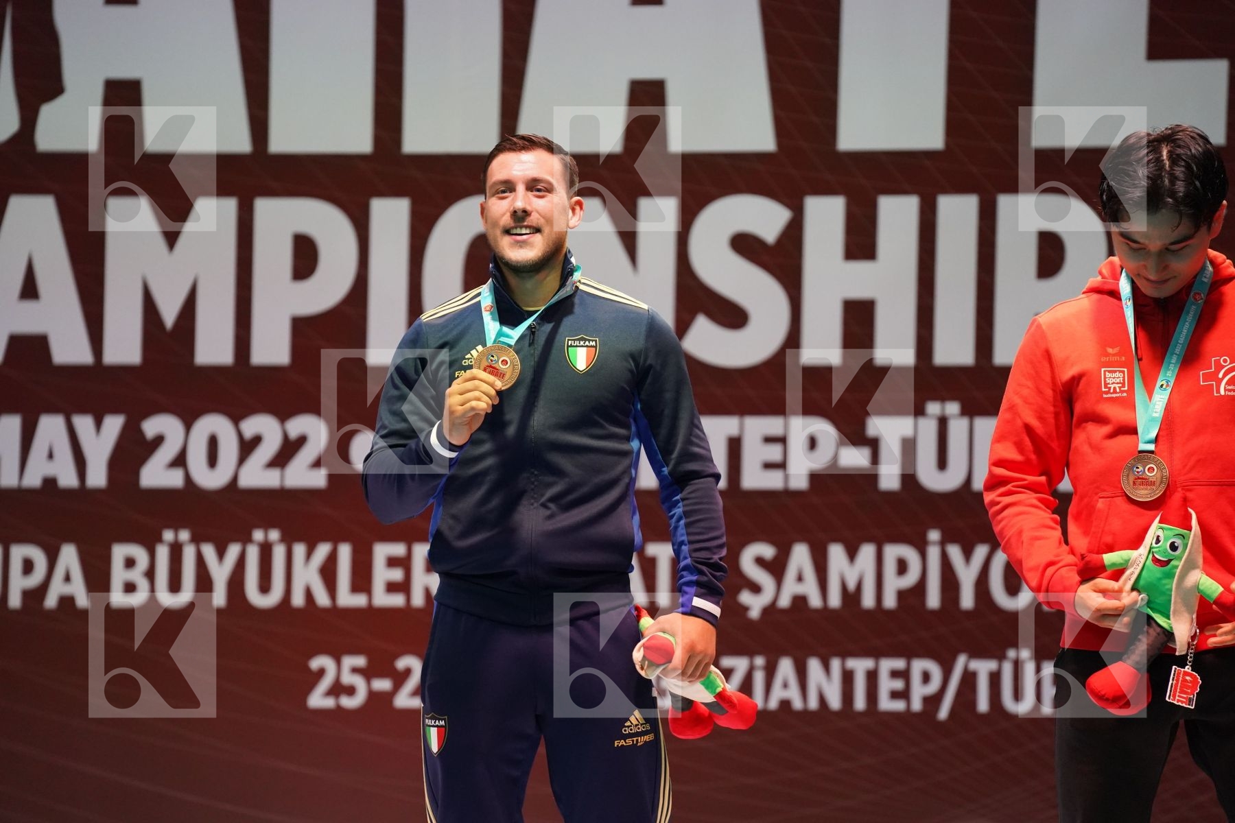 Podium featuring BUSATO MATTIA