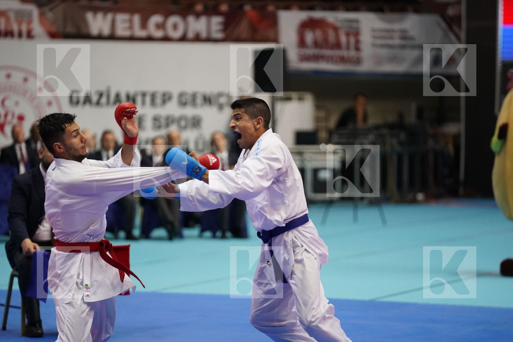 Kumite final bout featuring UYGUR BURAK & XENOS DIONYSIOS