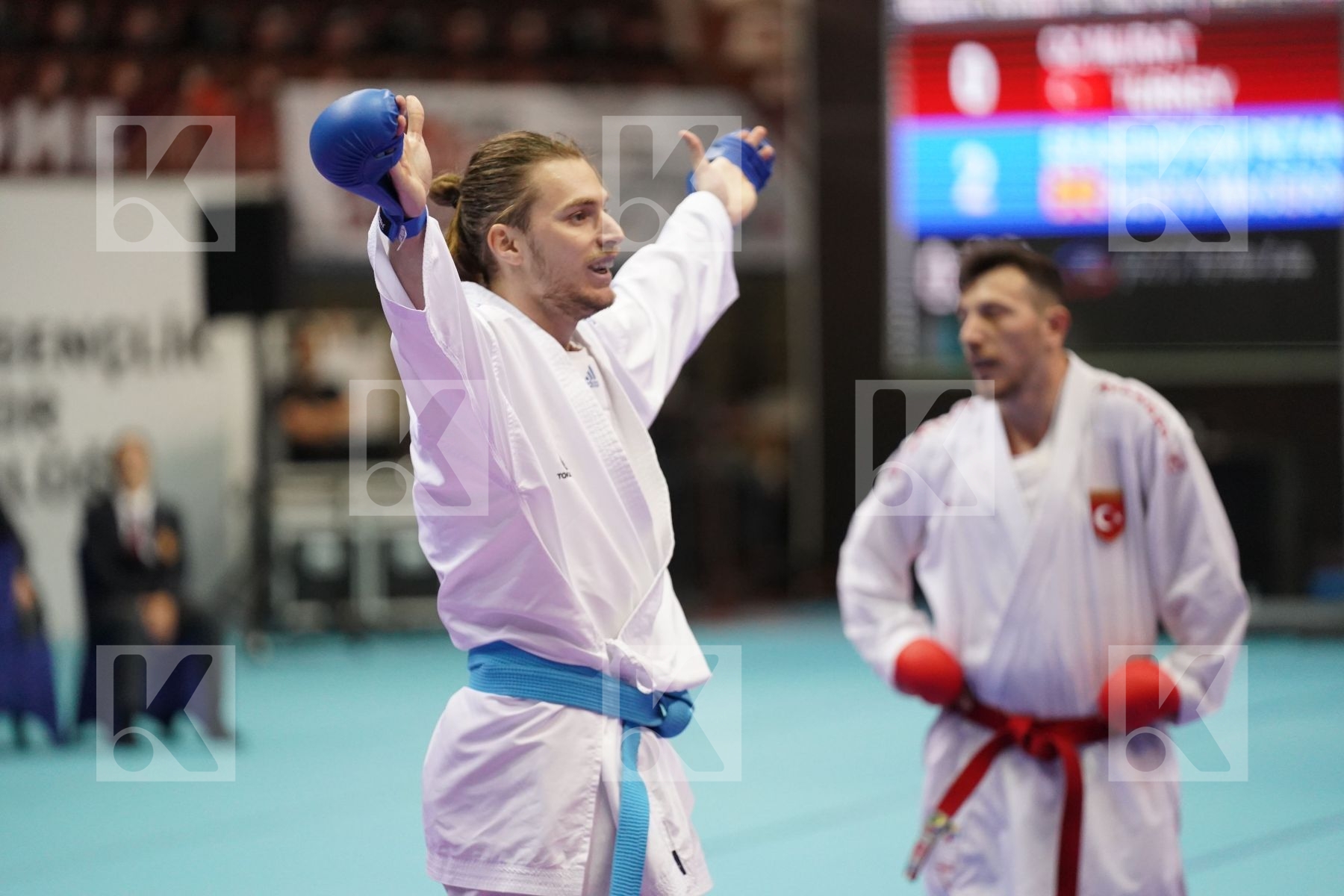 Kumite bronze bout featuring OZ MURAT & SPASENOVSKI PETAR