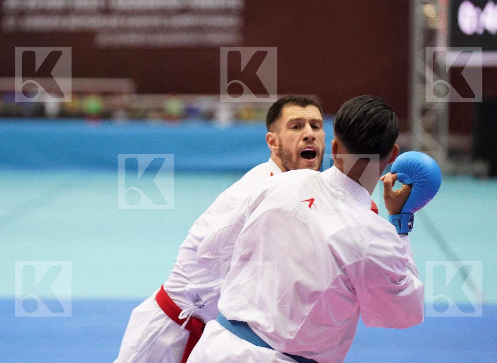 Kumite bronze bout featuring MARTINA MICHELE & DEGHALI WALID