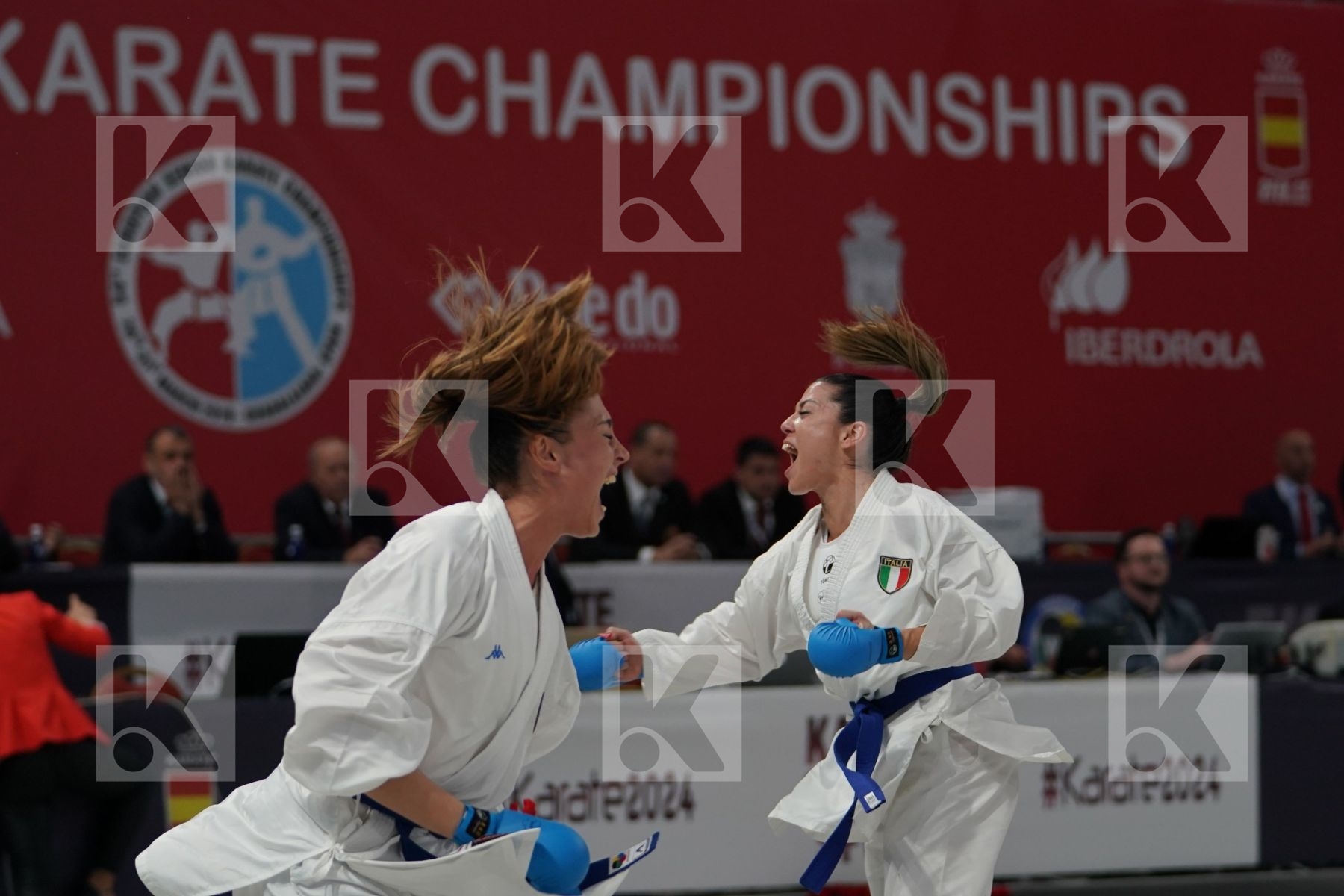 CROATIA vs ITALY in Senior Team Female Kumite - Bronze bout