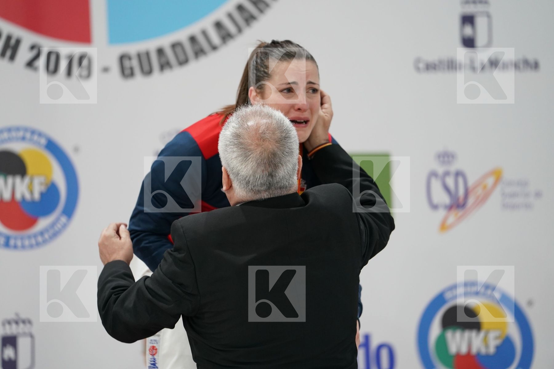 PALACIO GONZALEZ LAURA (SPAIN) in Senior Kumite 68+ Kg - Podium ceremony