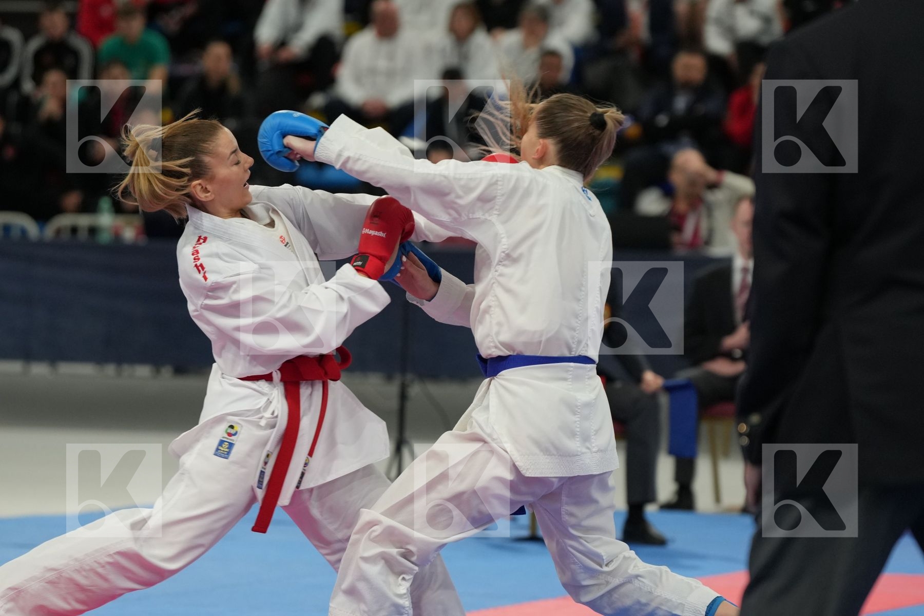 YAKAN TUBA (TURKEY) vs SIPOVIC NEJRA (BOSNIA & HEZERGOVINA) in Female Kumite -55 Kg - bronze bout