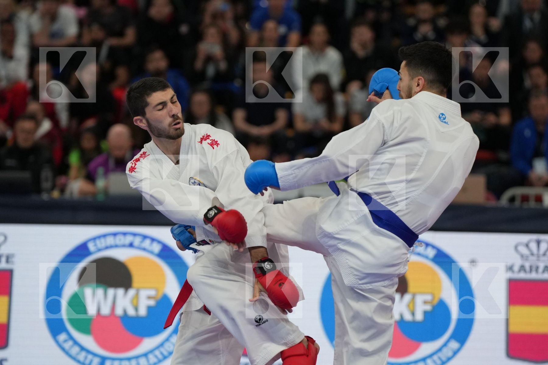 GEHTBARG RONEN (ISRAEL) vs SAMDAN ERAY (TURKEY) in Male Kumite -60 Kg - bronze bout