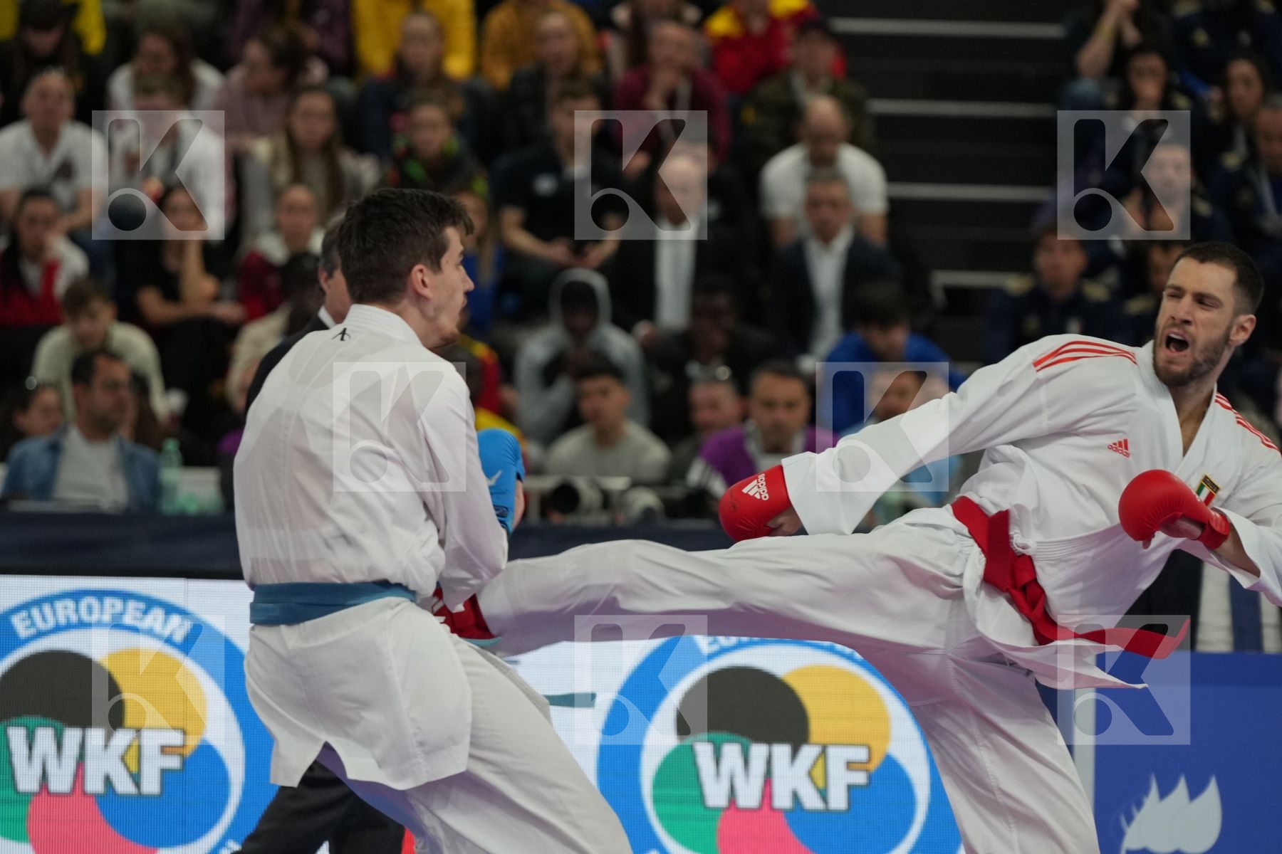 MARTINA MICHELE (ITALY) vs GARIBOVIC ENES (CROATIA) in Male Kumite -84 Kg - Final bout