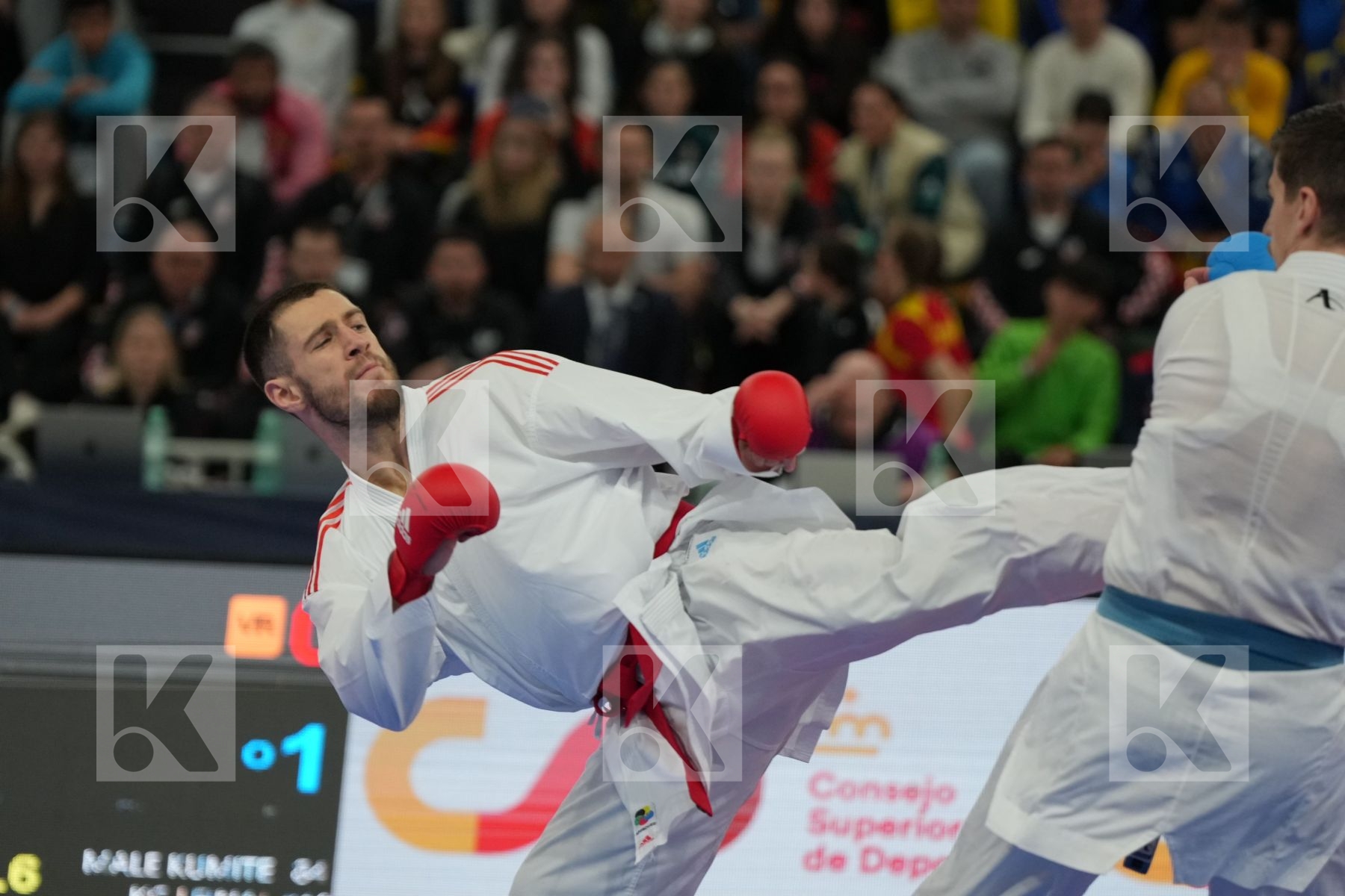 MARTINA MICHELE (ITALY) vs GARIBOVIC ENES (CROATIA) in Male Kumite -84 Kg - Final bout