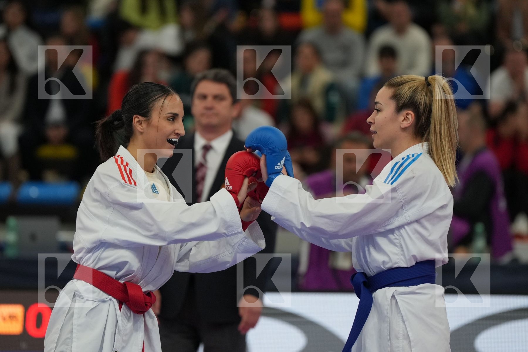BRUNORI VERONICA (ITALY) vs TERLIUGA ANZHELIKA (UKRAINE) in Female Kumite -55 Kg - Final bout