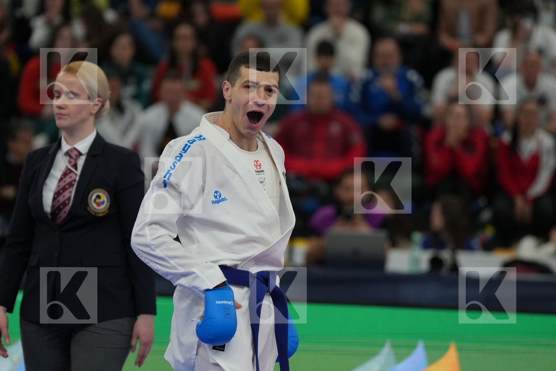 ELTEMUR ERMAN (TURKEY) vs ZAPLITNYI ANDRII (UKRAINE) in Male Kumite -75 Kg - Final bout