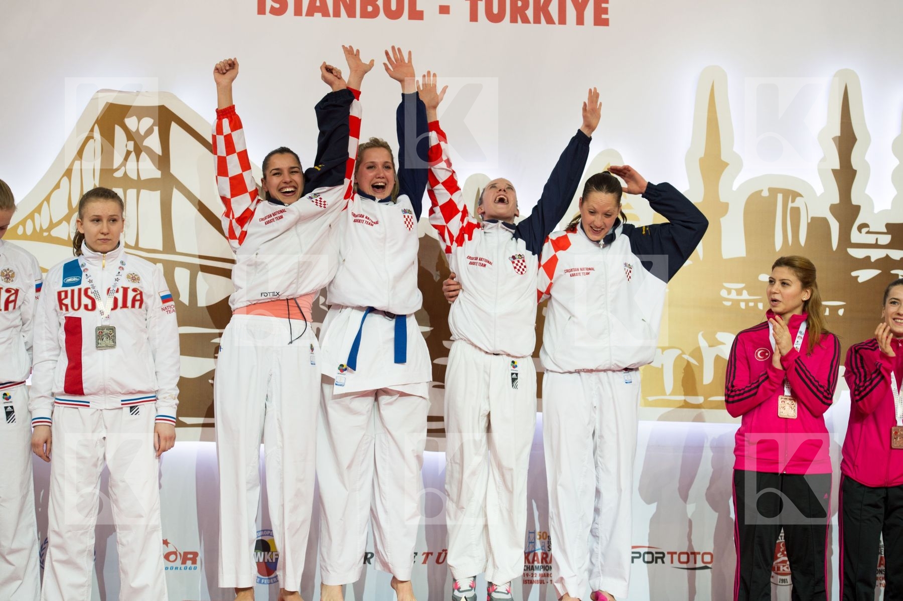 female podiums Russian Federation team