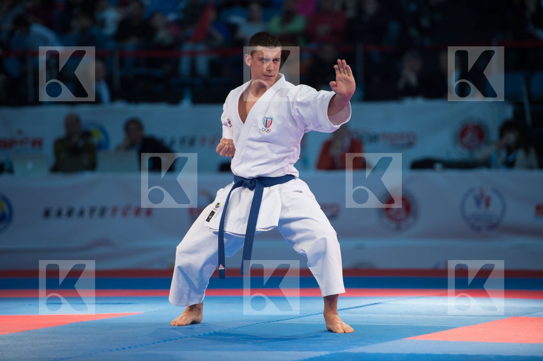 bronze match Busato Mattia Italy kata