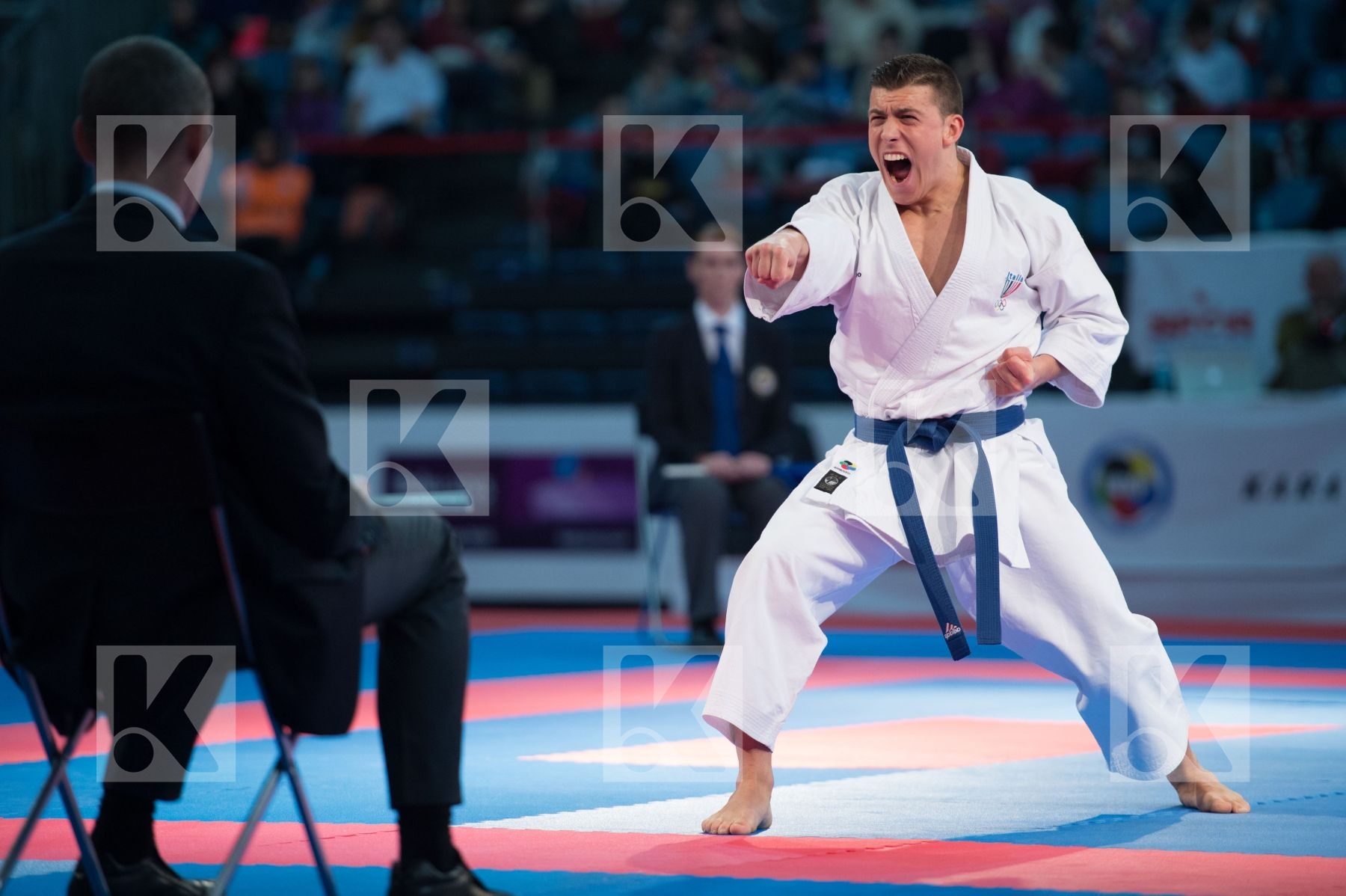 bronze match Busato Mattia Italy kata