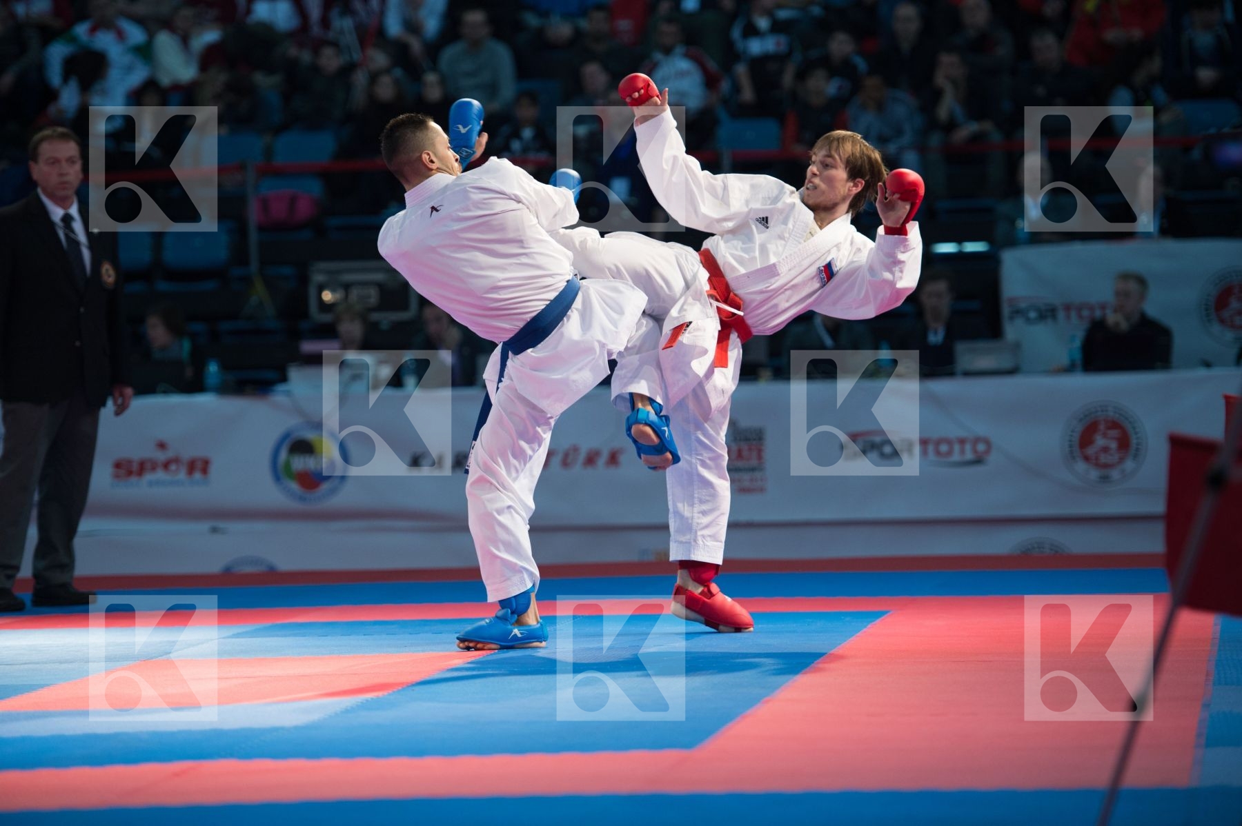 -60 kg Antic Marko bronze match kumite male Plakhutin Evgeny Rus
