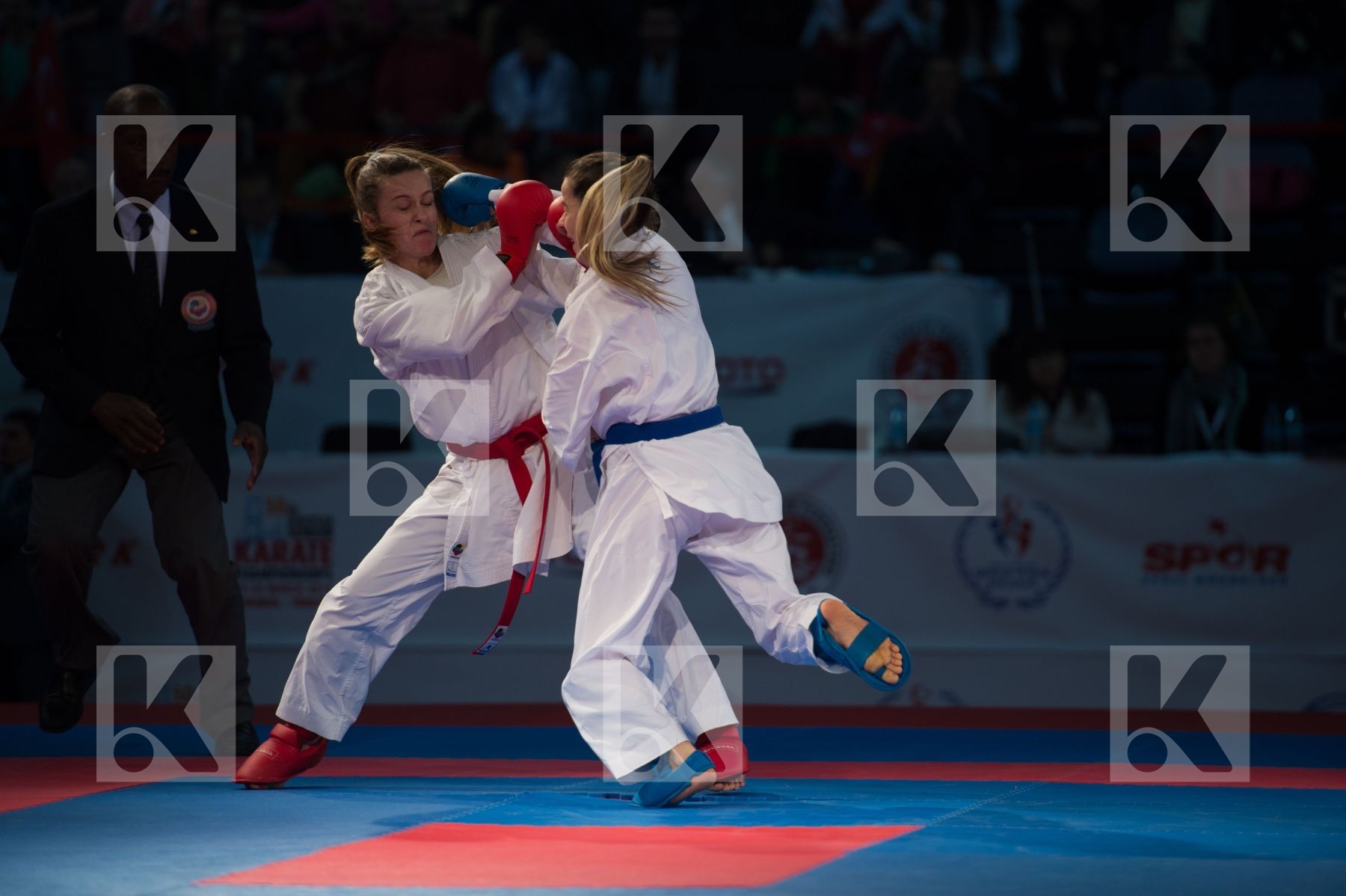 bronze match Fyr Of Macedonia kumite Senior2015 team Turkey