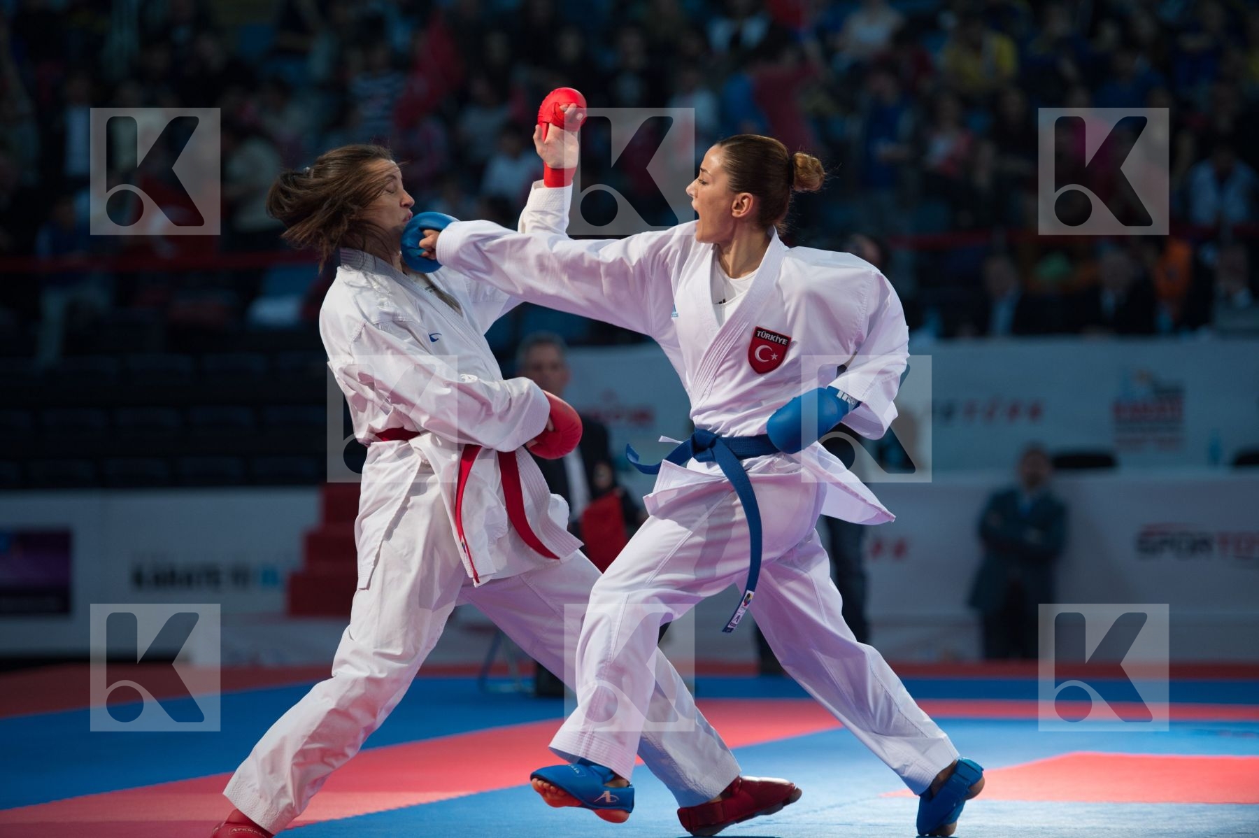 bronze match Fyr Of Macedonia kumite Senior2015 team Turkey