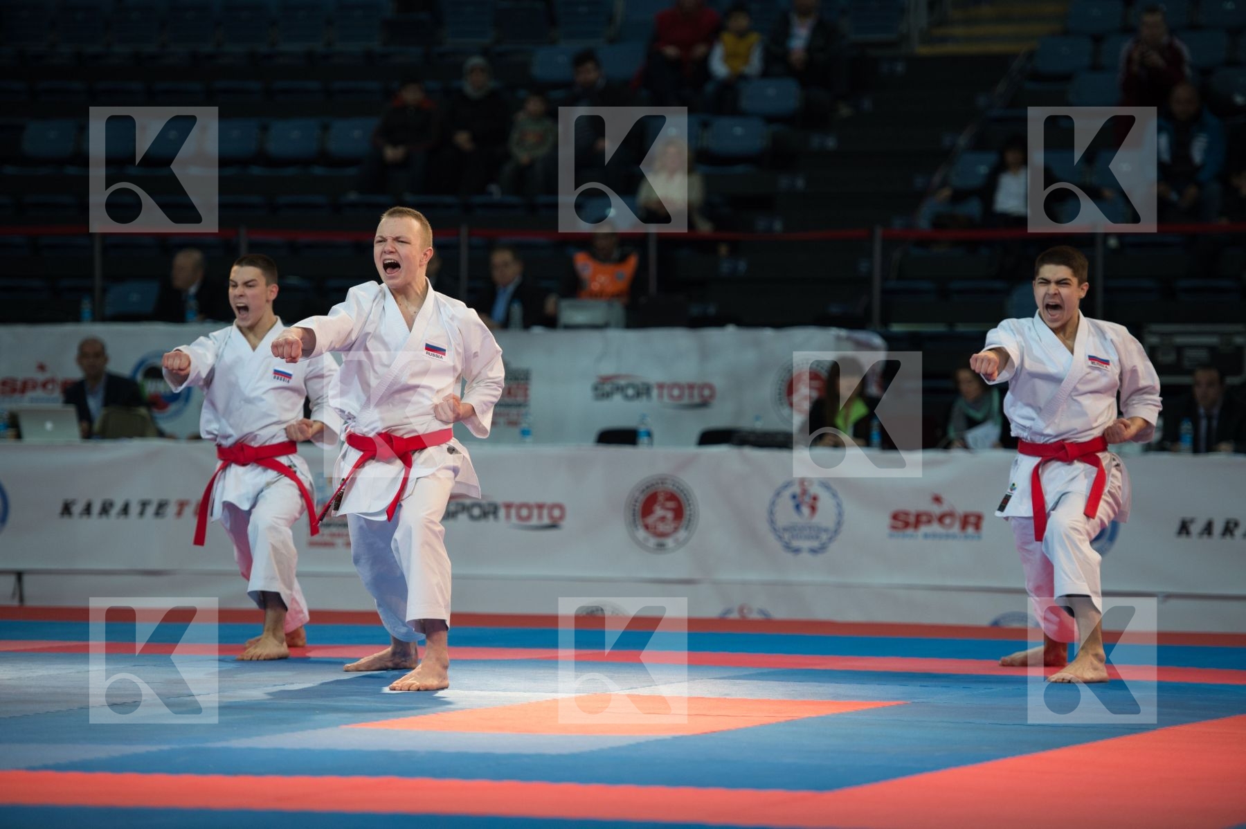 bronze match finals kata male Russian Federation team
