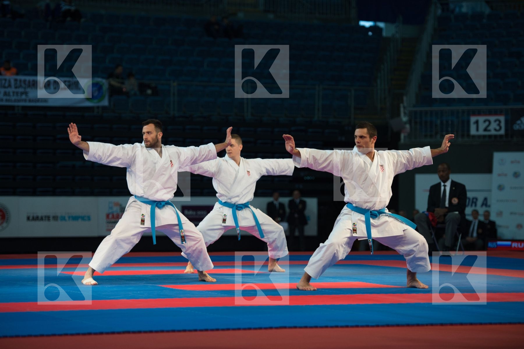bronze match Croatia finals kata male team